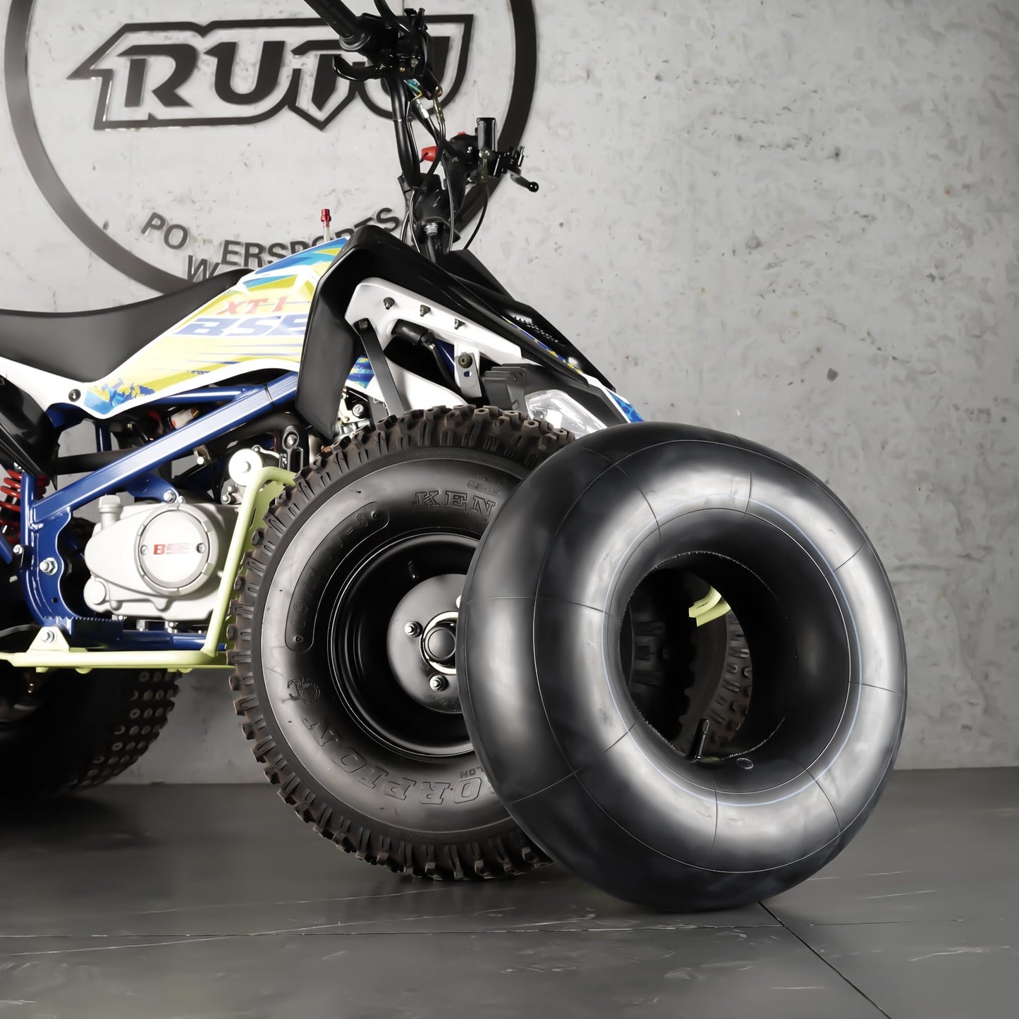 (2-Pack) 18x8.50/9.50-8 Inner Tube Replacement for Tractor Lawn Mower Golf Cart ATV Wheelbarrow Snowthrower, TR13 Straight Valve Stem