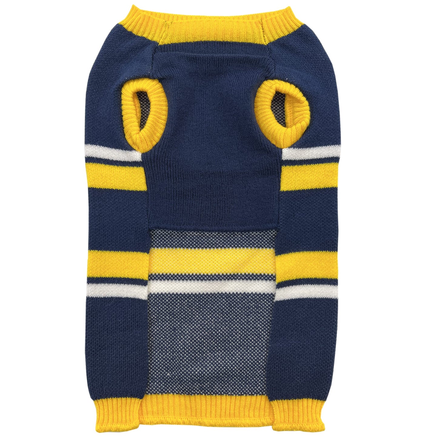 NCAA Michigan Wolverines Dog Sweater, Size Medium. Warm and Cozy Knit Pet Sweater with NCAA Team Logo, Best Puppy Sweater for Large and Small Dogs