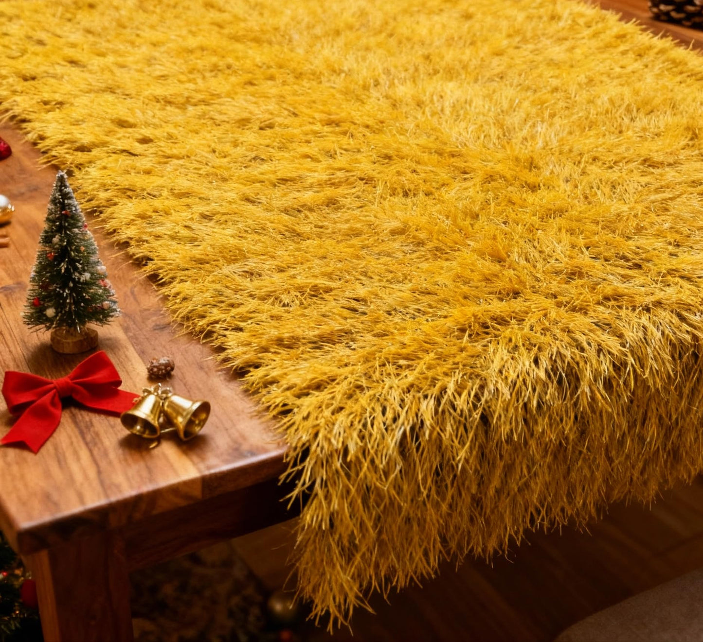 Tiki Thatch Grass Roof, Artificial Straw Roll for Tiki Bar, Garden Fence, Patio or Christmas Party Decoration, Holiday Palapa Thatch Roofing Duck Blind Grass Hay Bales (Yellow, 3 x 0.4M)