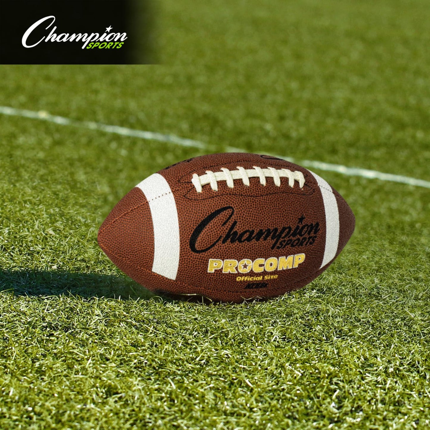Champion Sports Official Size Composite Football, Brown