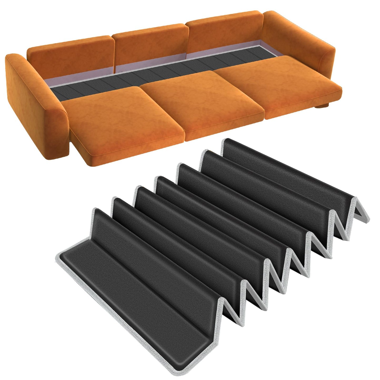 Couch Cushion Support for Sagging Seat - Sofa Saver Protector Insert Board for Sagging Cushions, Fit Most Couch with Non-Slip Durable Surface & Extra Thick MDF & Round Corner Treatment, 17"x66"