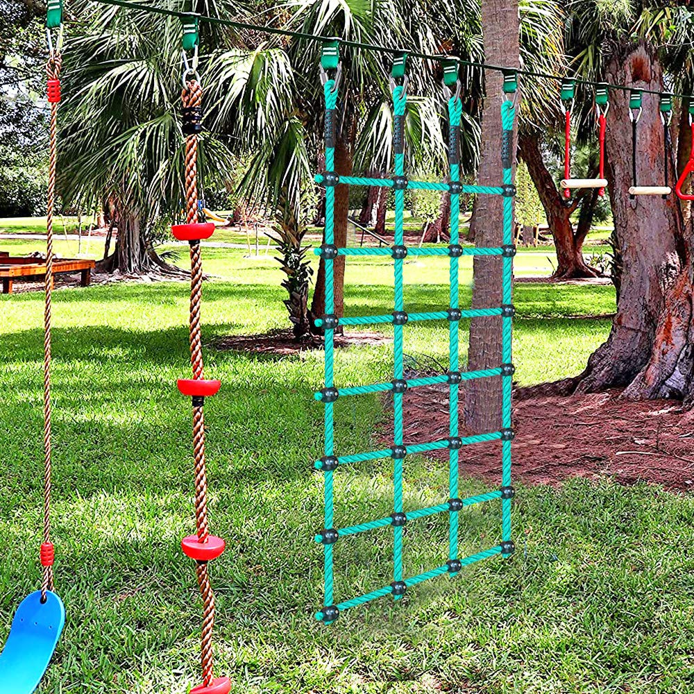 BeneLabel Climbing Cargo Net, Indoor/Outdoor Military Webbing Net, 100% Nylon Rope Ladder, Corrosion Resistant, 75cm x 195cm