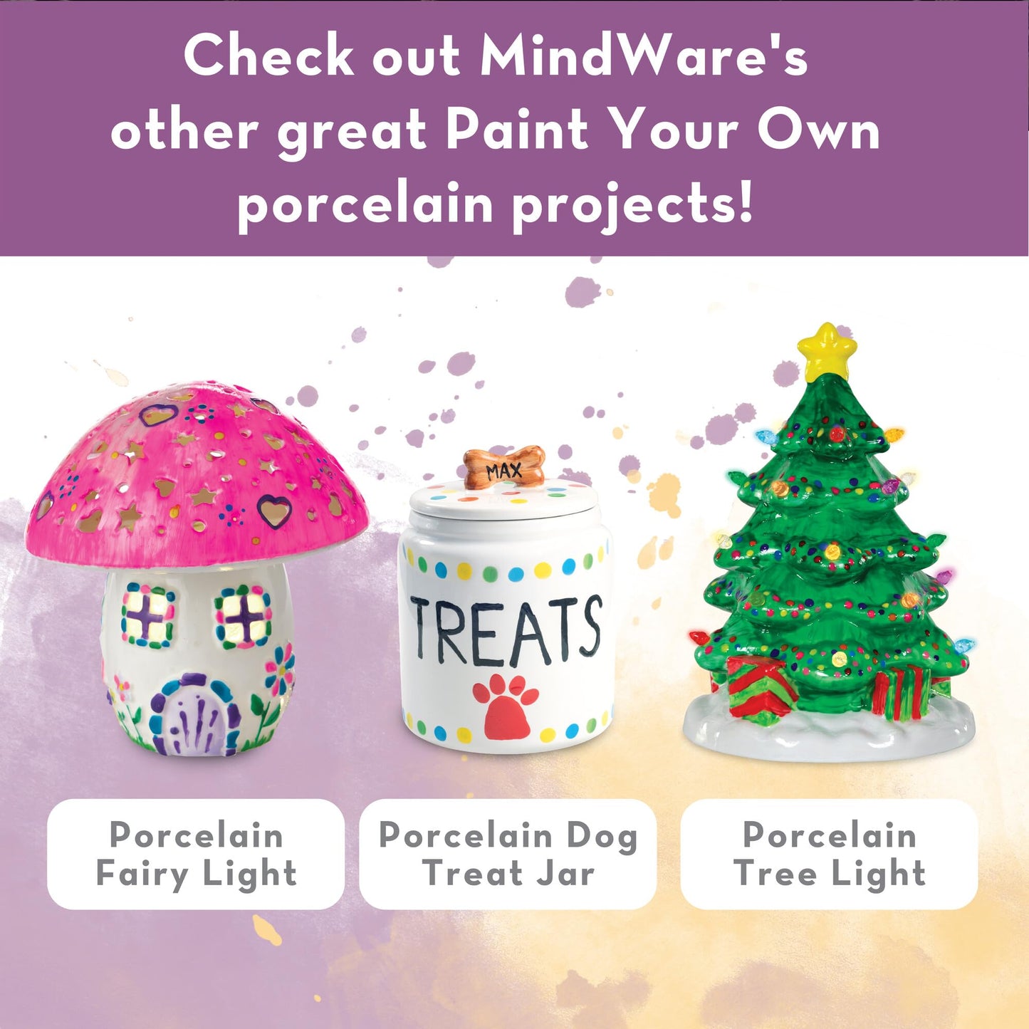 Mindware Paint-Your-Own Porcelain Bowls