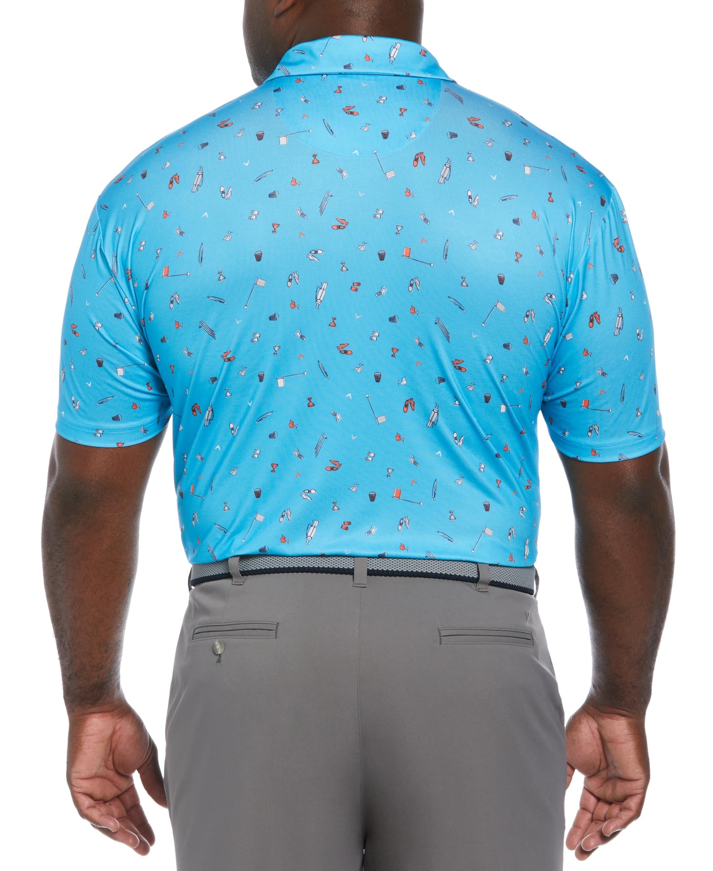 Callaway Men's Short Sleeve Printed Golf Polo Moisture Wicking