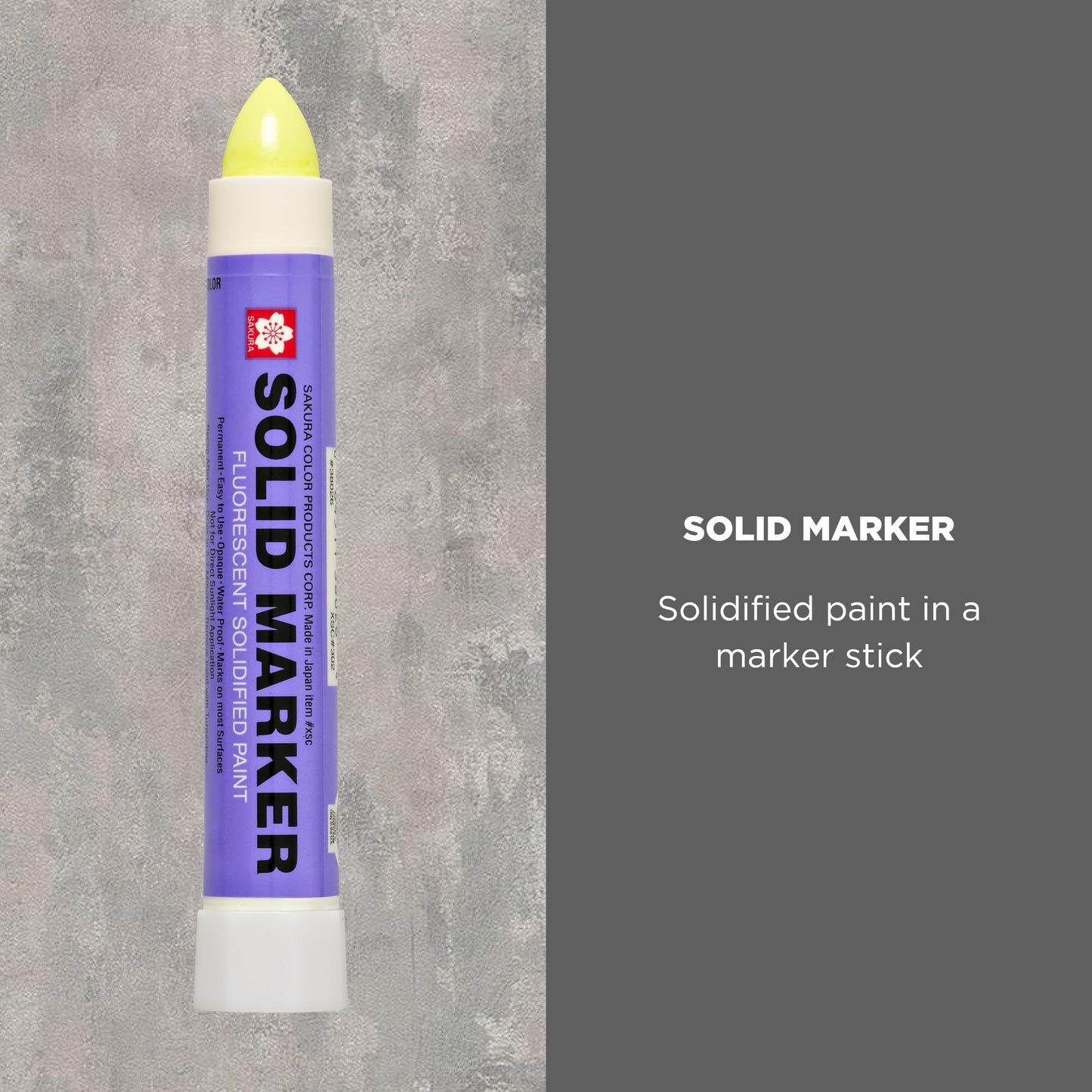 Sakura Solid Paint Markers - Permanent Marker Paint Pens - Window, Wood, & Glass Marker - Fluorescent Yellow Paint - 12 Pack