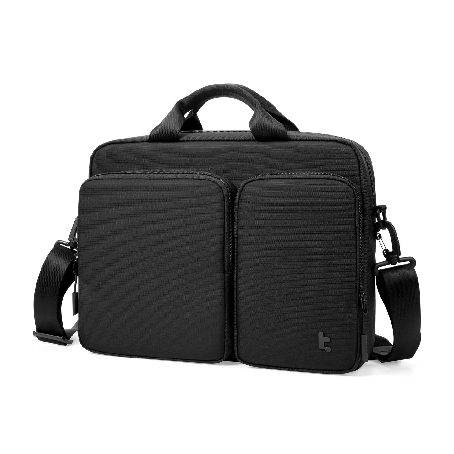 tomtoc A33 Slim 13-14 Inch Laptop Shoulder Bag for MacBook Air/Pro M5/M4, Briefcase with Accessory & Document Storage, Water-Resistant & Durable Recycled Fabric