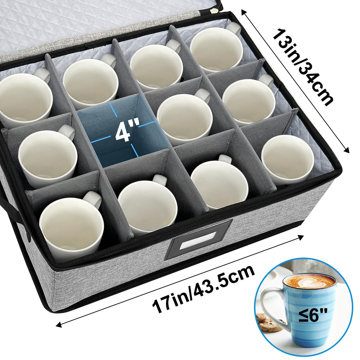 homyfort China Storage Containers, Hard Shell for Plates, Moving Boxes for Dishes, Cups, Mugs, Tableware Moving Supplies for Kitchen Organization- 5-Piece Set (5-piece set)