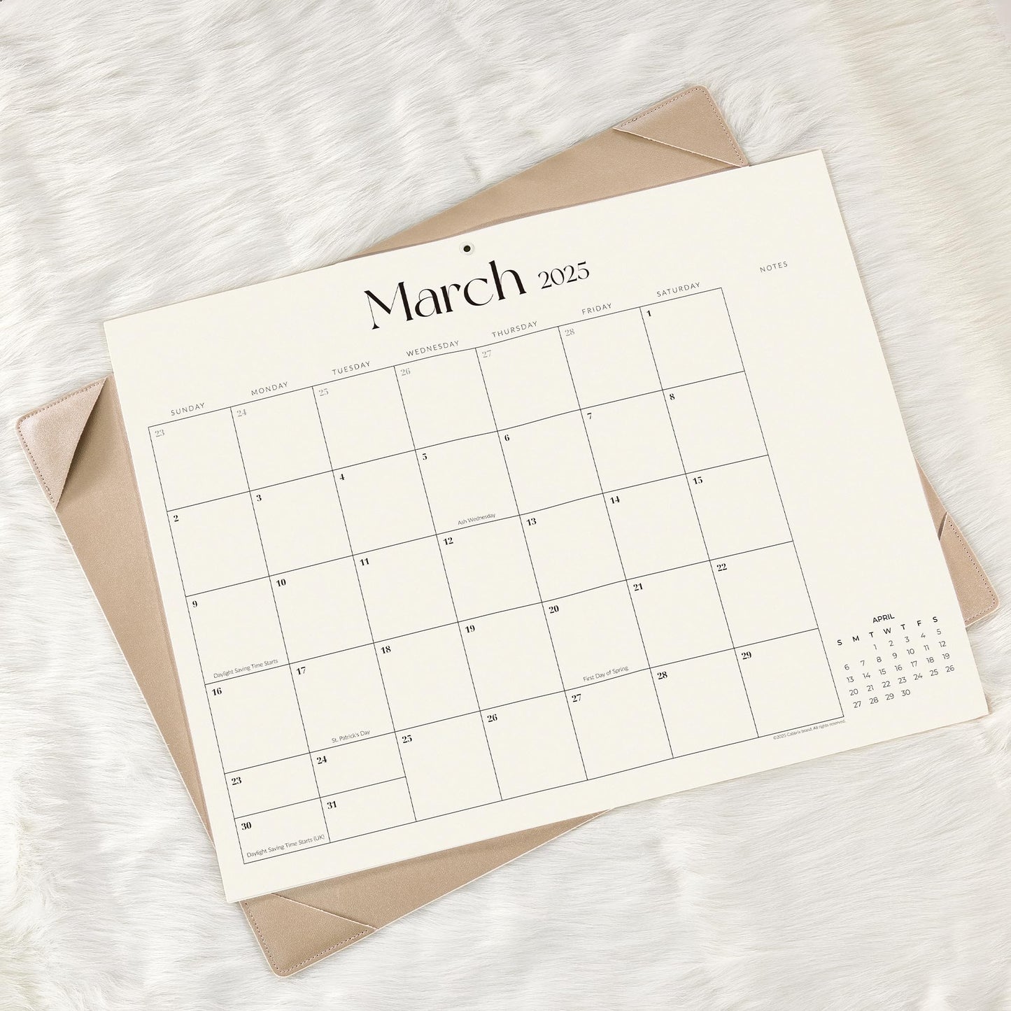 Simplified Desk Calendar 2026-2027 with Desktop Mat, Cabbrix Large Desk Pad Calendar 21 x 16.5 Inch Runs From July 2026 to December 2027, Desk Blotter Calendar for Home School and Office (Apricot)