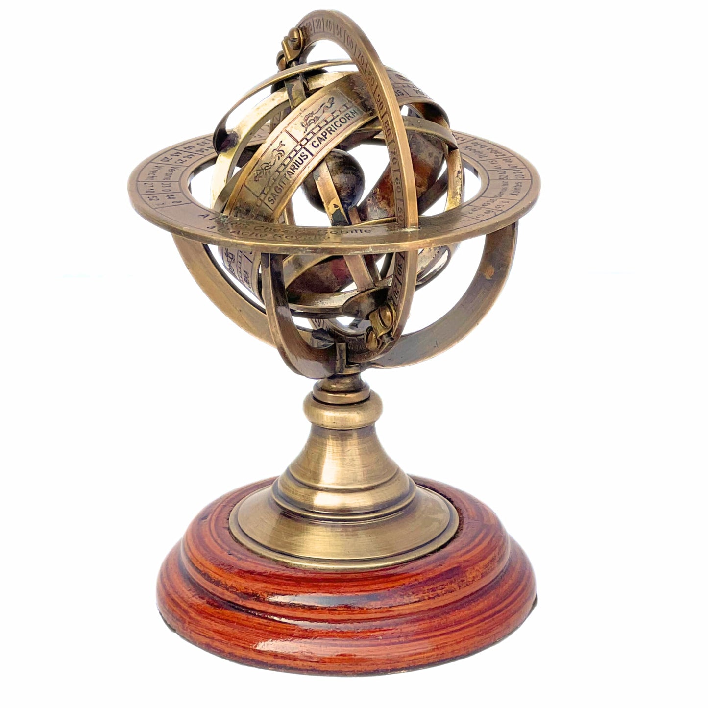 Royal Marine Antique Finish Armiliary Compass Maritime Collection of Gifts Historical Navigation Instruments