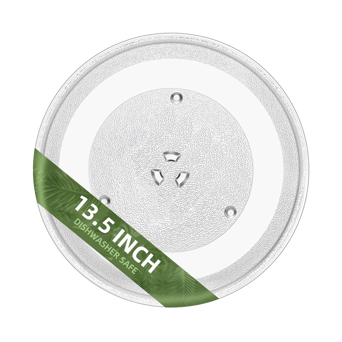 Gemroom 13.5" Microwave Glass Turntable Plate Compatible with 5304509621 Frigidaire Microwave Plate WB39X10032 GE Microwave Plate Replacement WB49X10002 13 1/2" Samsung Microwave Plate DE74-20016A