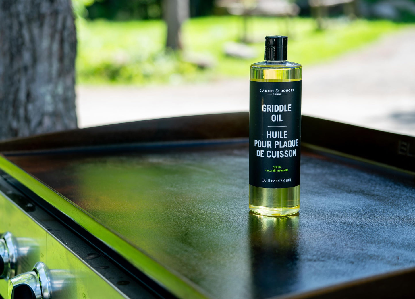 CARON & DOUCET - 100% Plant-Based Griddle Oil & Seasoning Set: Best for Maintaining, Protecting & Conditioning Griddle!