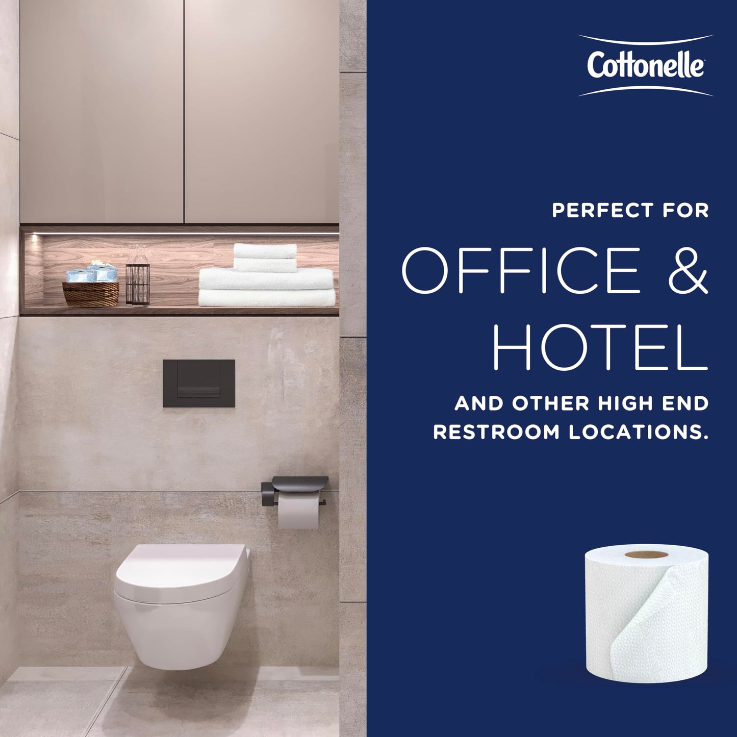 Cottonelle Professional Standard Roll Toilet Paper, Bulk (13135), 2-Ply, White, Compact for Easy Storage (20 Rolls of 451 Sheets, 9,020 Sheet Total)