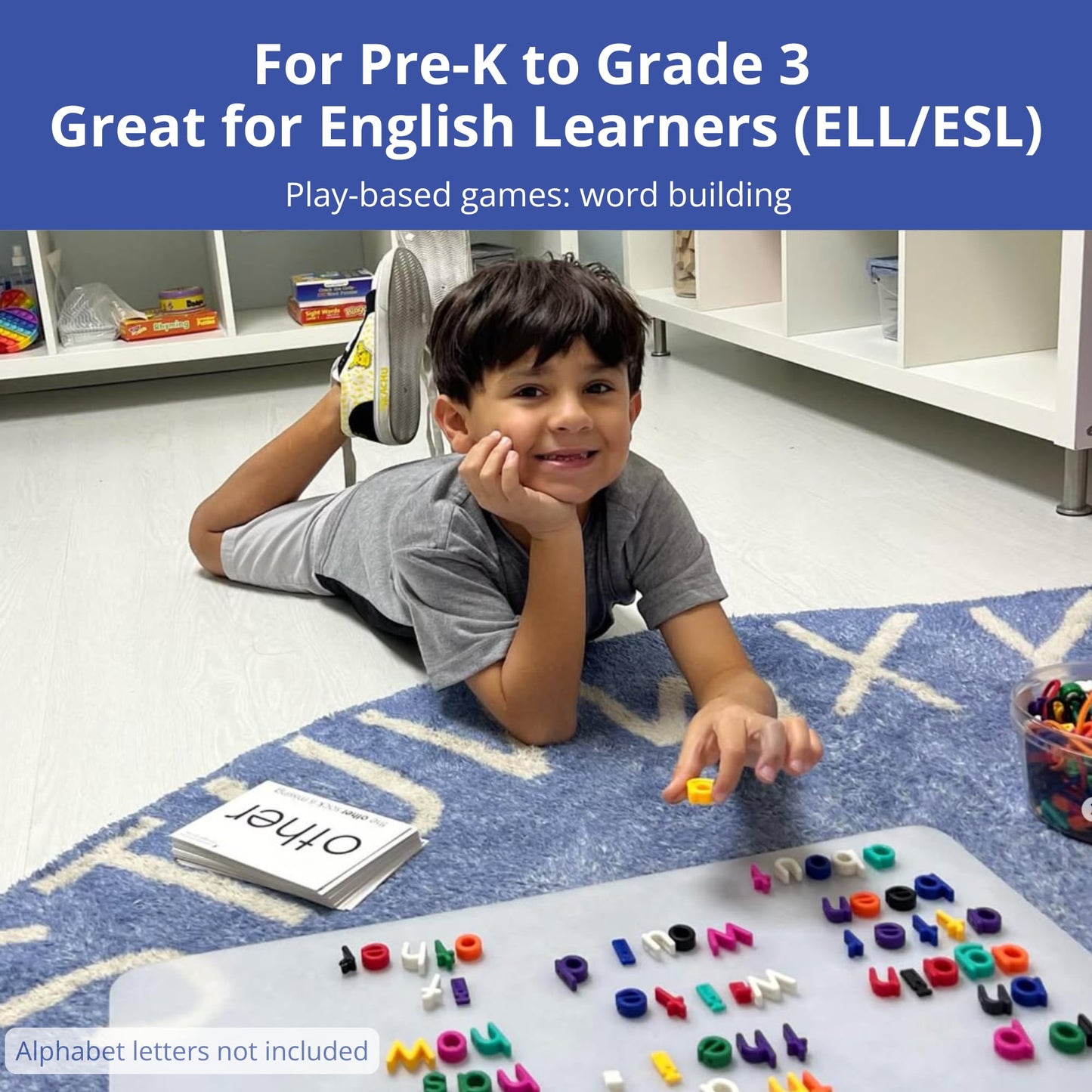 Eyewords Multisensory Sight Word & Phonics Flash Cards, Set 3 (High-Frequency Words 101-150) - Kinesthetic Learning, Picture-Embedded - Pre-K to Grade 2 - Homeschool & Classroom Use - Model EW-24