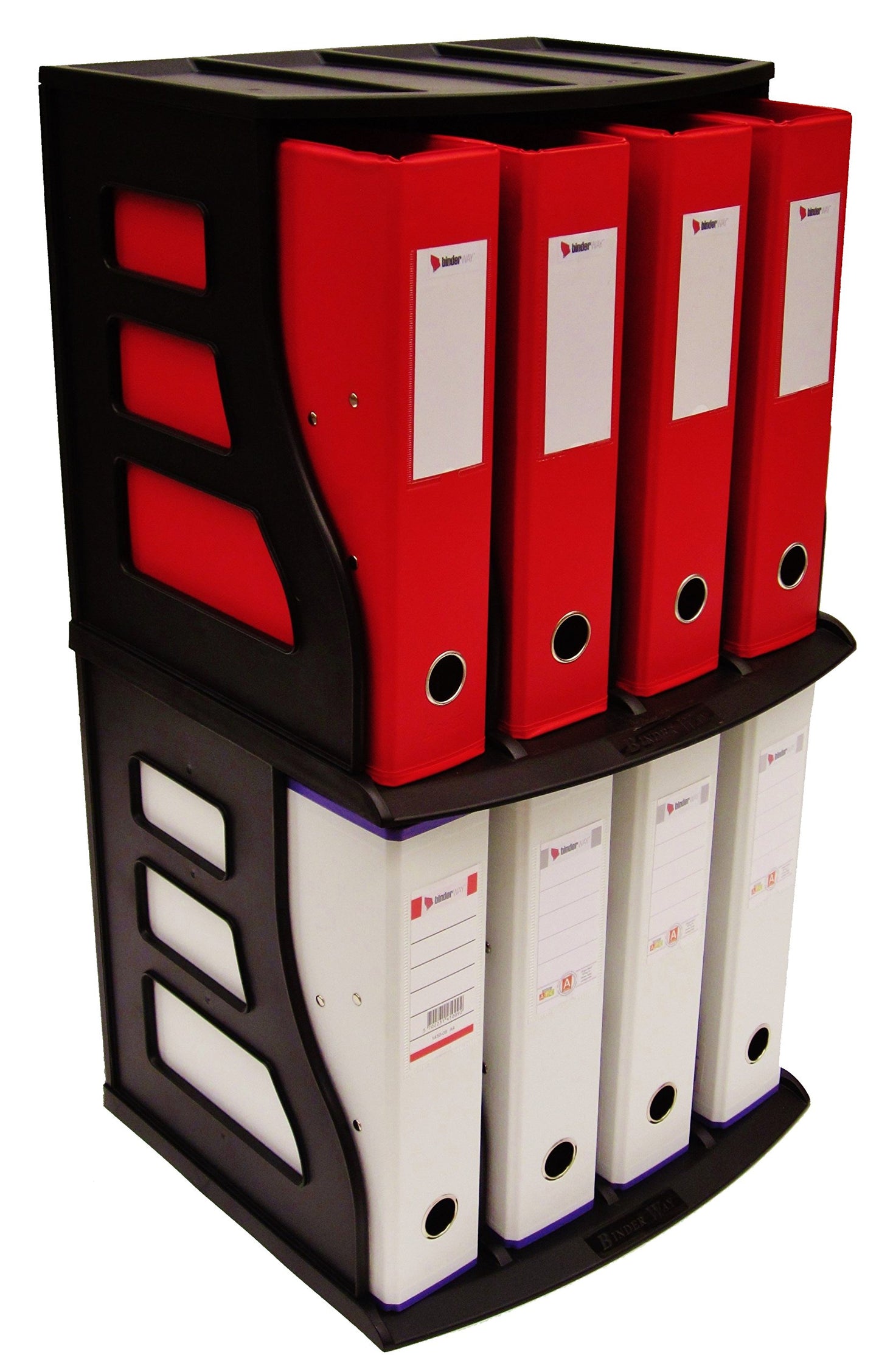Binder Way LP Vinyl Record Storage Crate Stackable Organizer Holds Over 70 Albums 12x12 Paper Rack Scrapbook Cardstock Box Ring Binder Stand Lever Arch Shelf Cube Magazine Holder