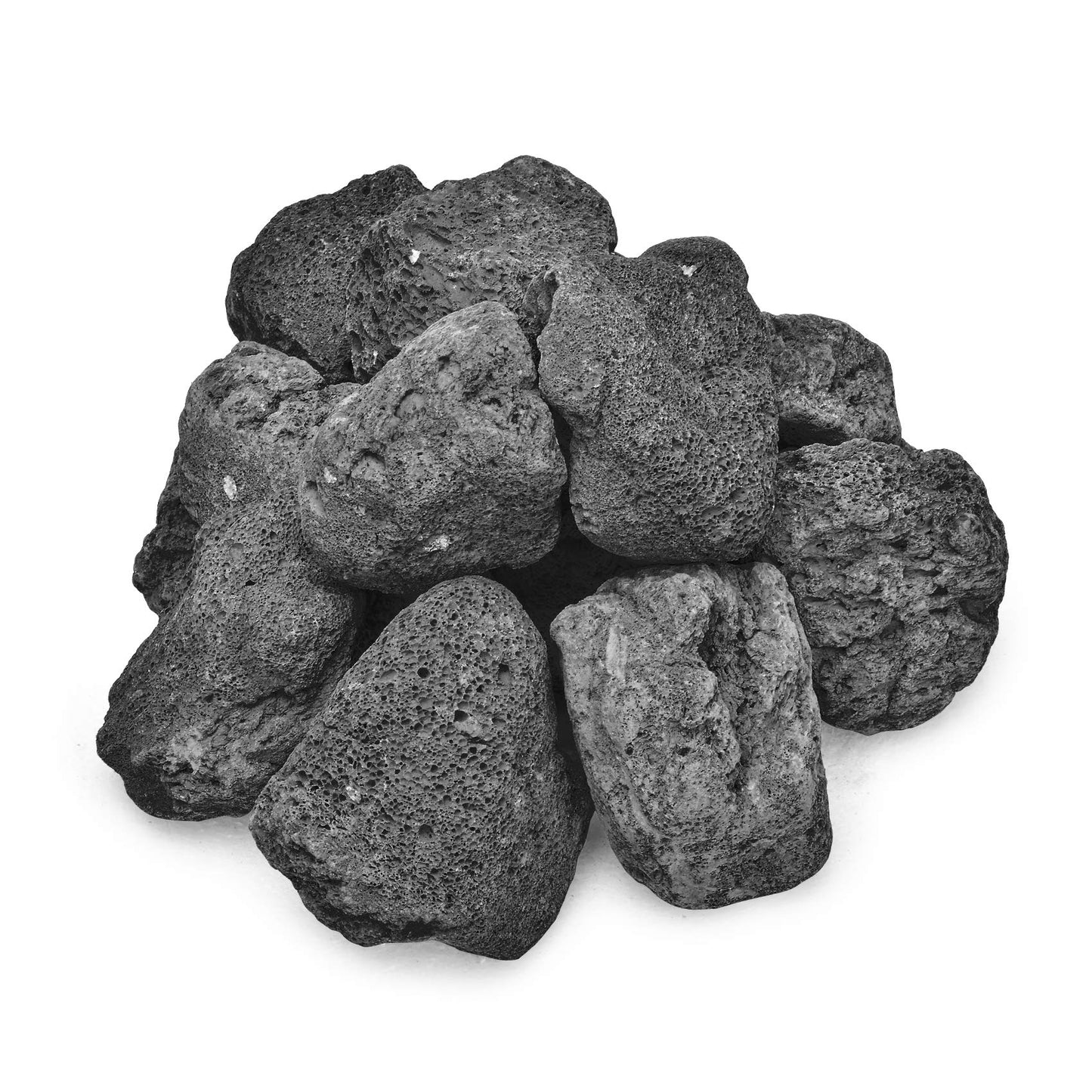 Stanbroil 10 Pounds Lava Rock Granules, Decorative Landscaping for Fire Bowls, Fire Pits, Gas Log Sets, Indoor or Outdoor Fireplace, (7-13 CM)