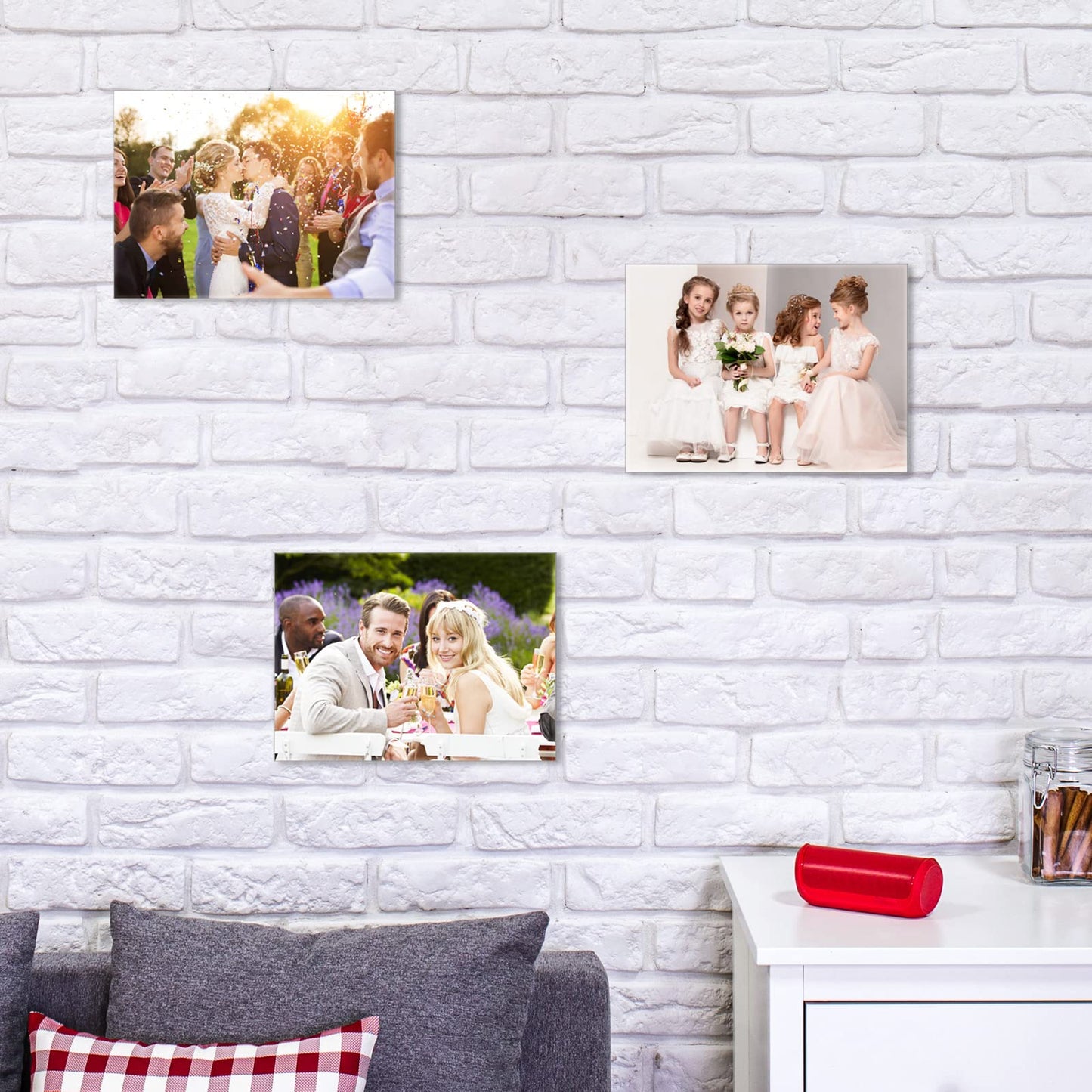 Maitys 24 Pcs Acrylic Sign Holder Clear Wall Mount Frame Plastic Clear Frames Wall Mounted Sign Holder with Adhesive Tape for Office, Home, Store, Restaurant, Picture No Drilling (4 x 6 Inch)