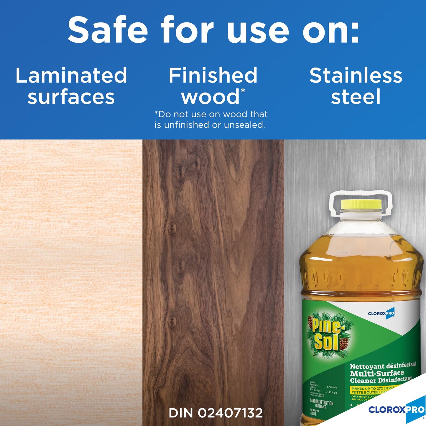 CloroxPro Pine-Sol All-Purpose CleanerCleaner Disinfectant, Original, 3/4.25 L DIN 02407132