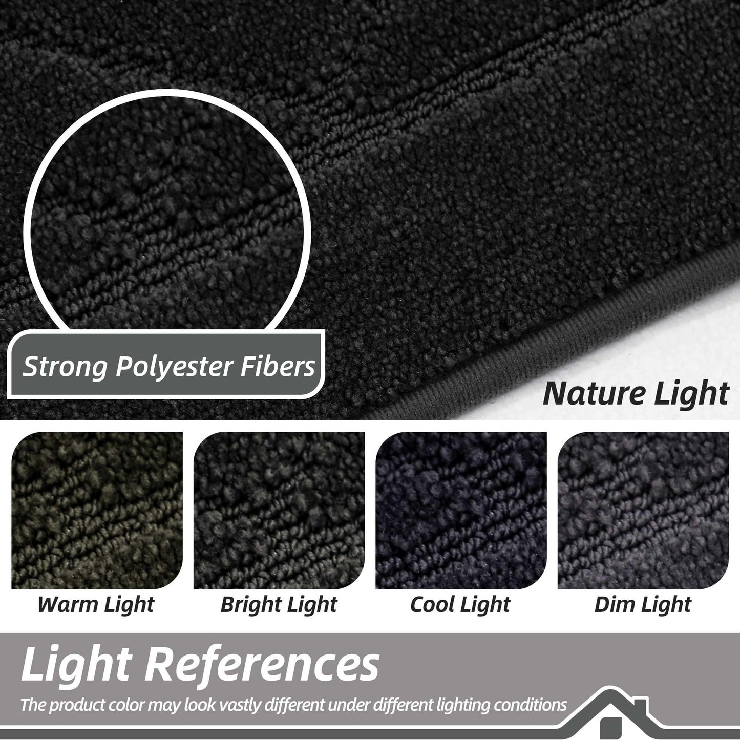 BEQHAUSE Dirt Trapper Door Mat 32" x 48", Non-Slip Doormat Washable Entryway Mat Dog Door Mat, Stain Resistant and Absorbent Welcome Mat for Front Back Door, Mud Wet Shoes & Paws, Black