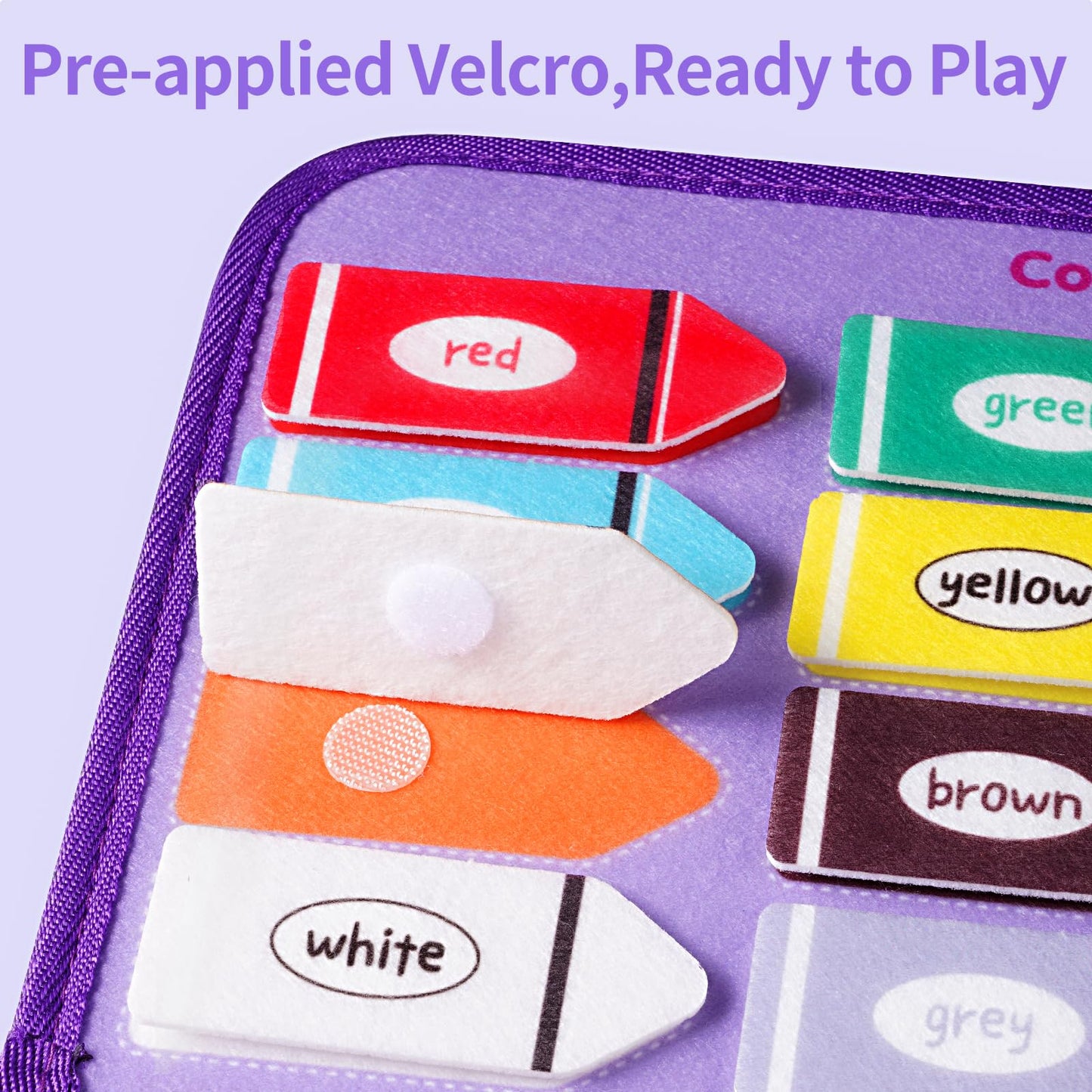 Toddler Busy Board Montessori Toys, 12-Page Busy Book, Quiet Educational Activity Book, 24 in 1 Learning Sensory Toys for Motor Skills, Travel Toy for Car Airplane, Girl Birthday Gift (Mermaid)