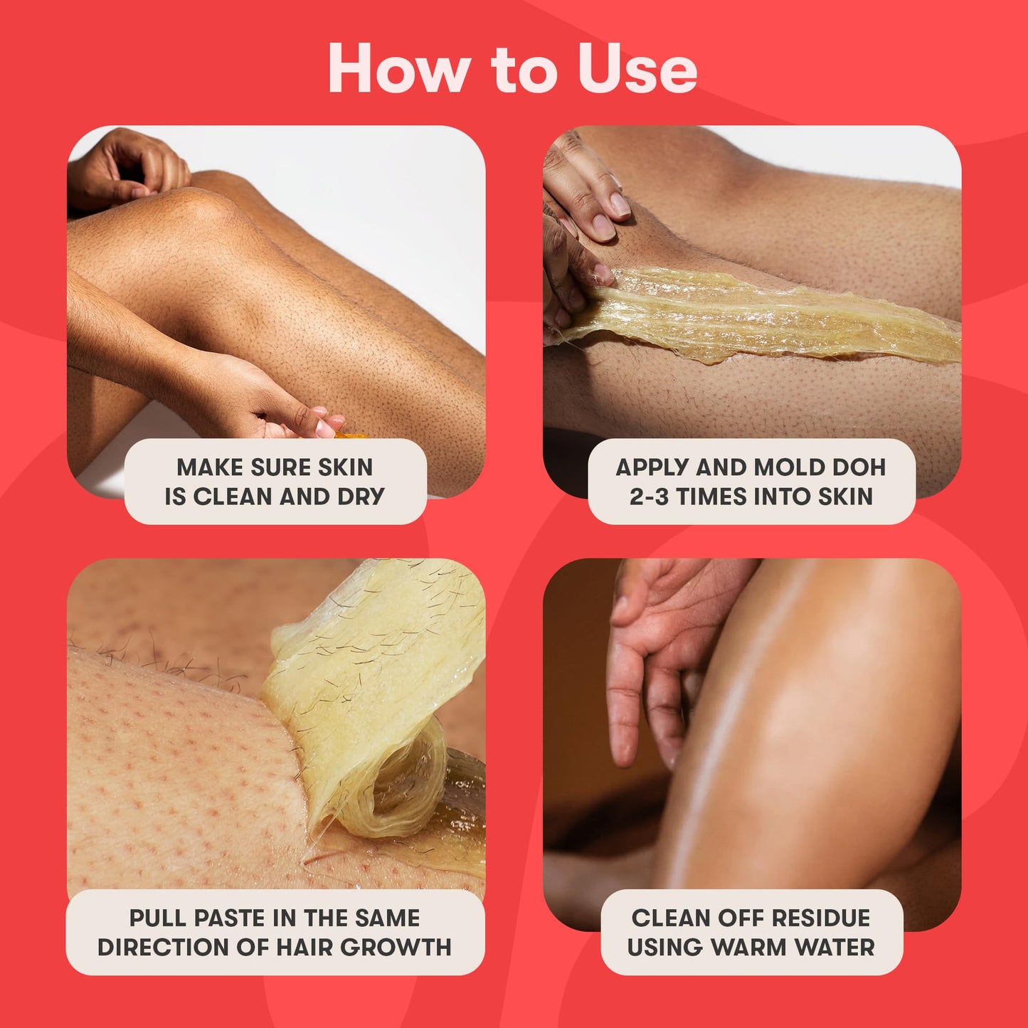 Sugardoh Sugar Waxing Kit for Women As Seen On Shark Tank (Mini Kit Medium) Face, Arms, & Legs, Sugar Wax Hair Removal- Sugaring Tiktok Viral Products- Bikini Wax Kit for Women - Sugaring Kit