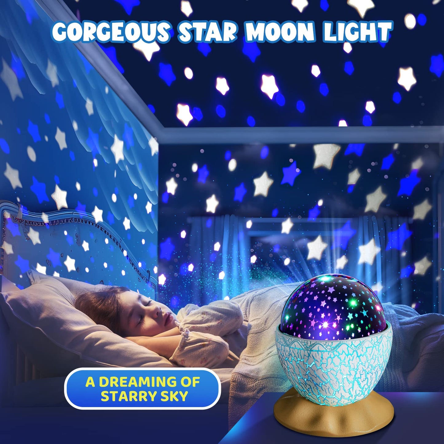 Dinosaur Egg Projector Night Light for Kids,Dinosaur Toys Sensory Toys for Autism,Birthday Gifts for Boys for 2 3 4 5 6 7 8+,Teens Adults Easter Gifts for Kids