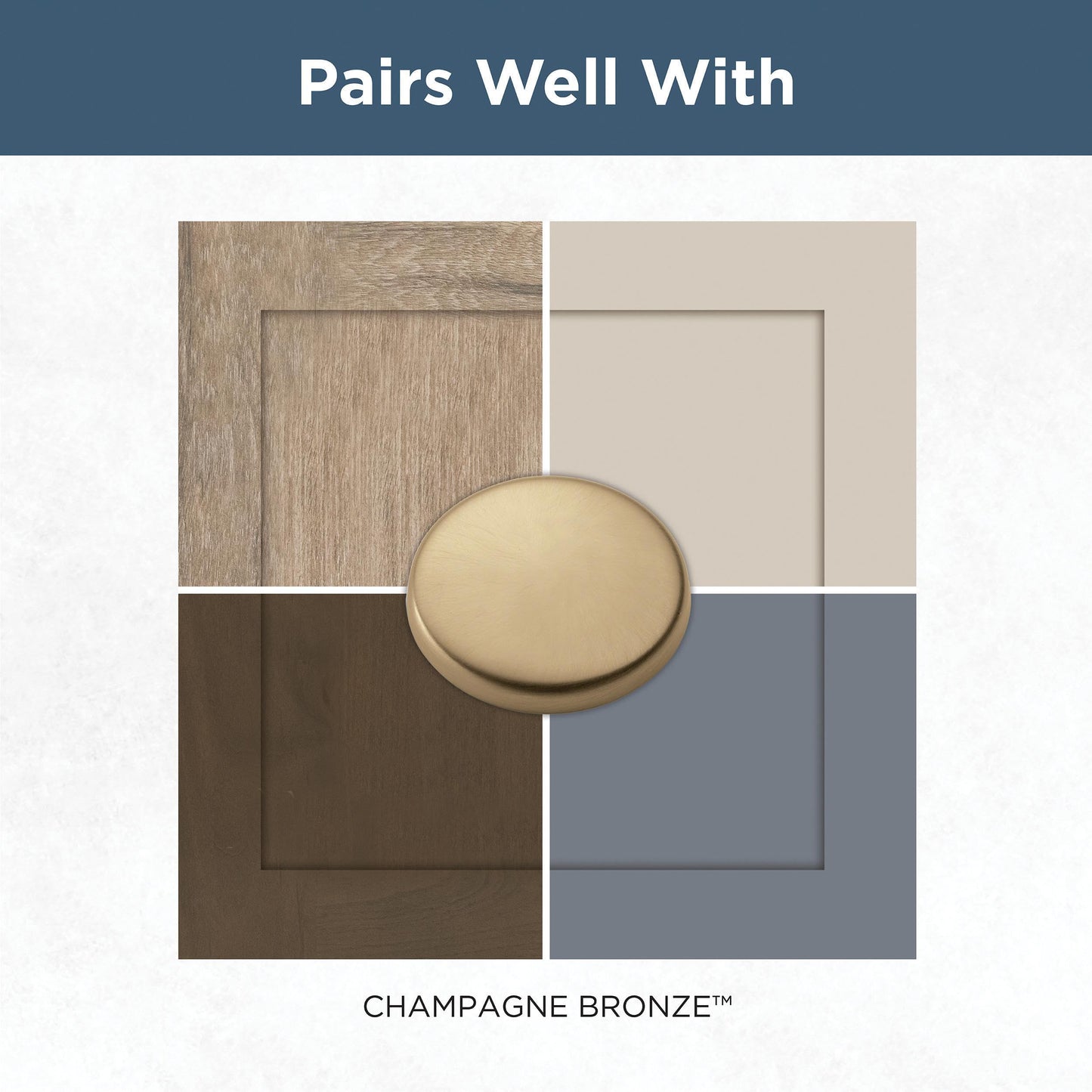 Franklin Brass P42354Z-CZ-B Garrett Cabinet Knob, 10-Pack, Champagne Bronze, 10 Count