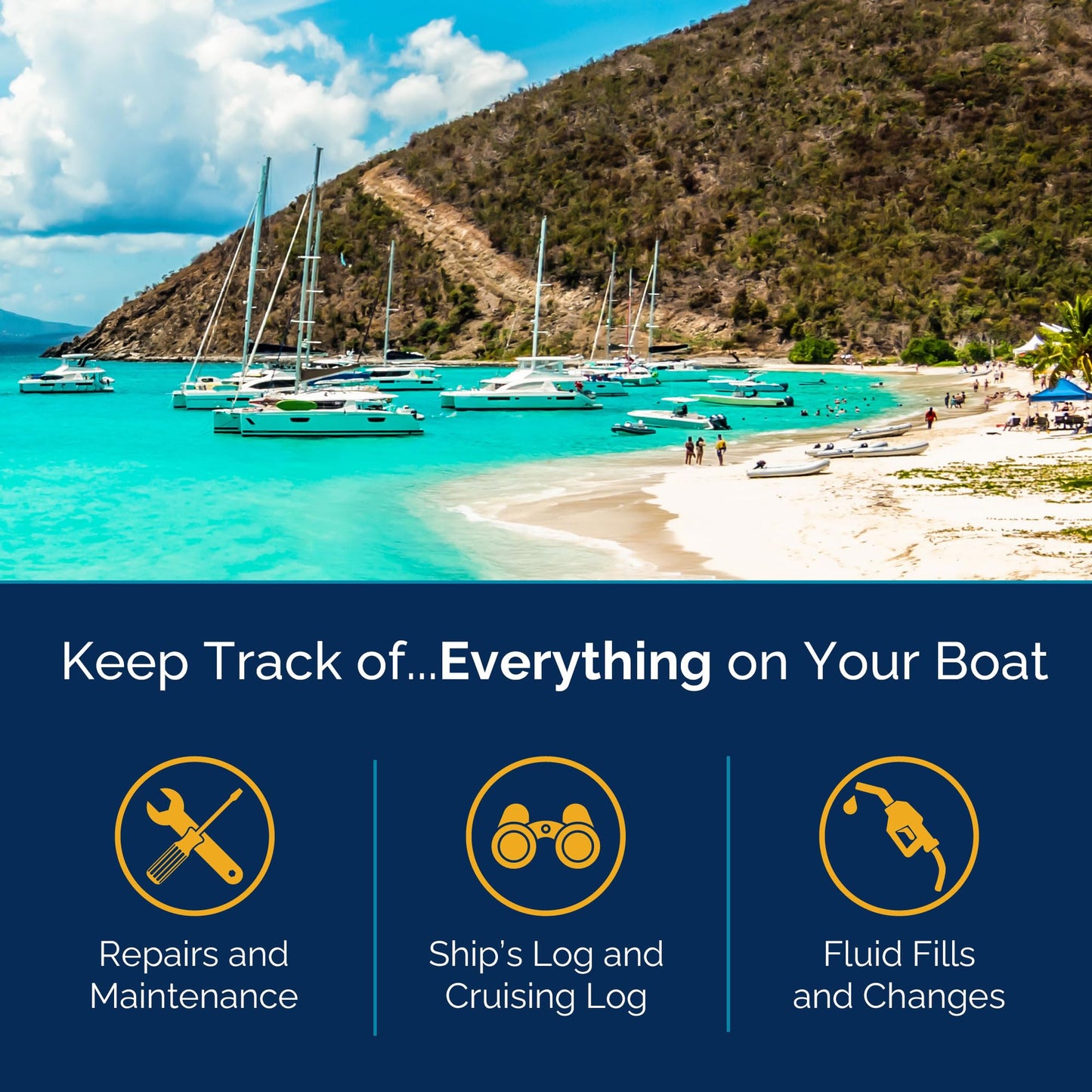 The Boat Galley Ship's Log: 5 Logs in 1 Book - Watch Log, Cruising Log, Fluid Changes & Fills, Maintenance, Repairs & Upgrades Plus Vessel and Spares Inventory