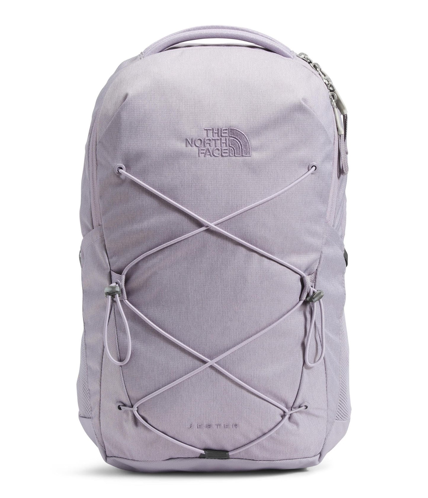 THE NORTH FACE Women's Jester Everyday Laptop Backpack | Commuter Travel Bag with Laptop Sleeve, Water Repellent Finish, Minimal Grey Dark Heather/Minimal Grey-NPF, One Size