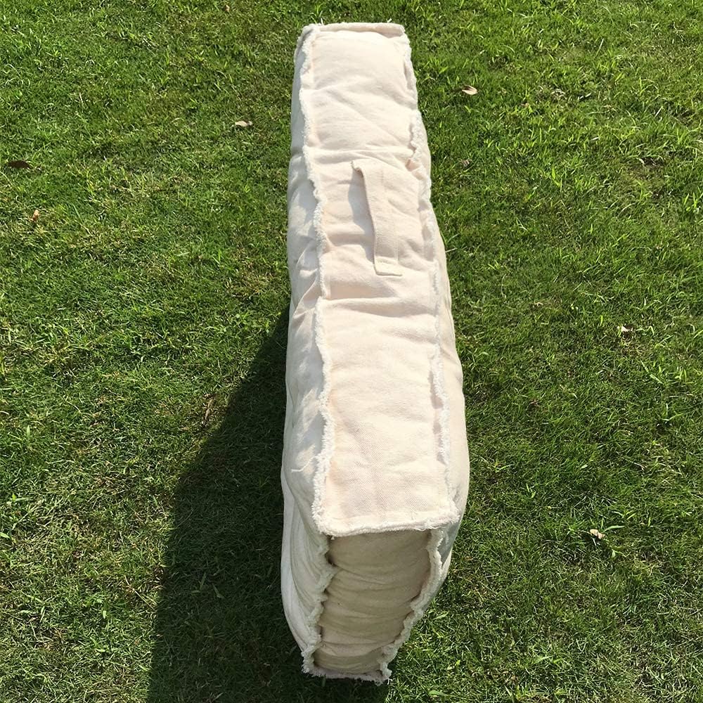 Large Floor Pillow Meditation Cushion,Tufted Seat Cushions Reading Nook Cushion Floor Pillows Seating for Adults/Kids, Thick Floor Cushion Sitting Pillow for Living Room Balcony Outdoor（Beige）