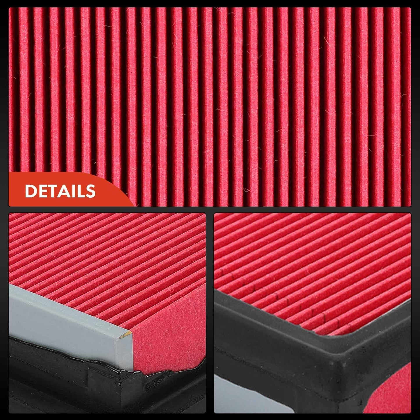 A-Premium 2-PC Engine Air Filter Compatible with Infinit Q50 & Nissan Cube, NV200, Versa, 2007-2021, 3.5L 3.7L, Flexible Panel, Replace# 16546-ED500
