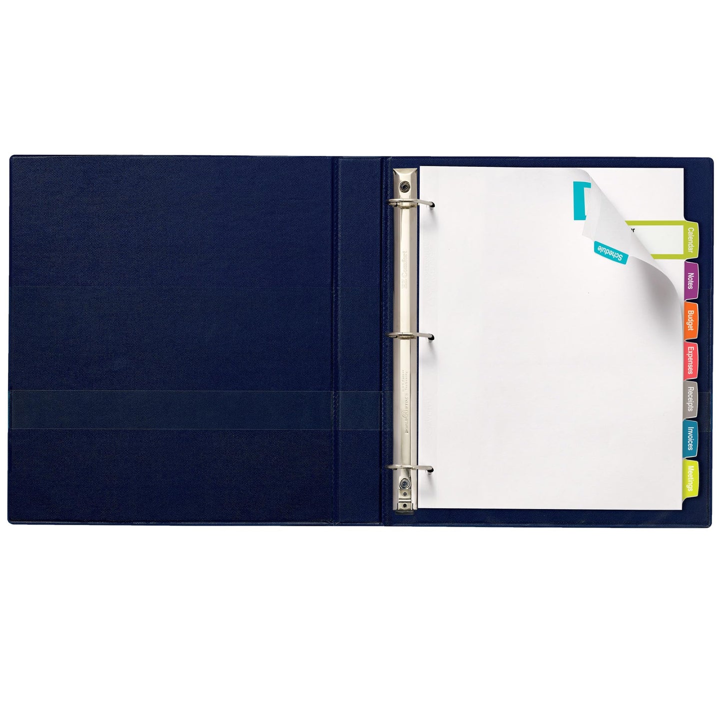 Big Tab Printable Large White Label Tab Dividers, 8-1/2"