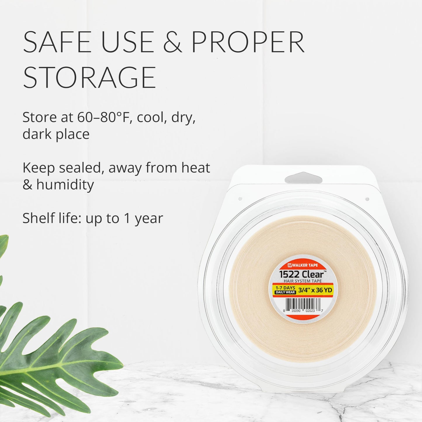 3m Clear 1522 Tape 3/4" X 36 Yard = Double Side Adhesive