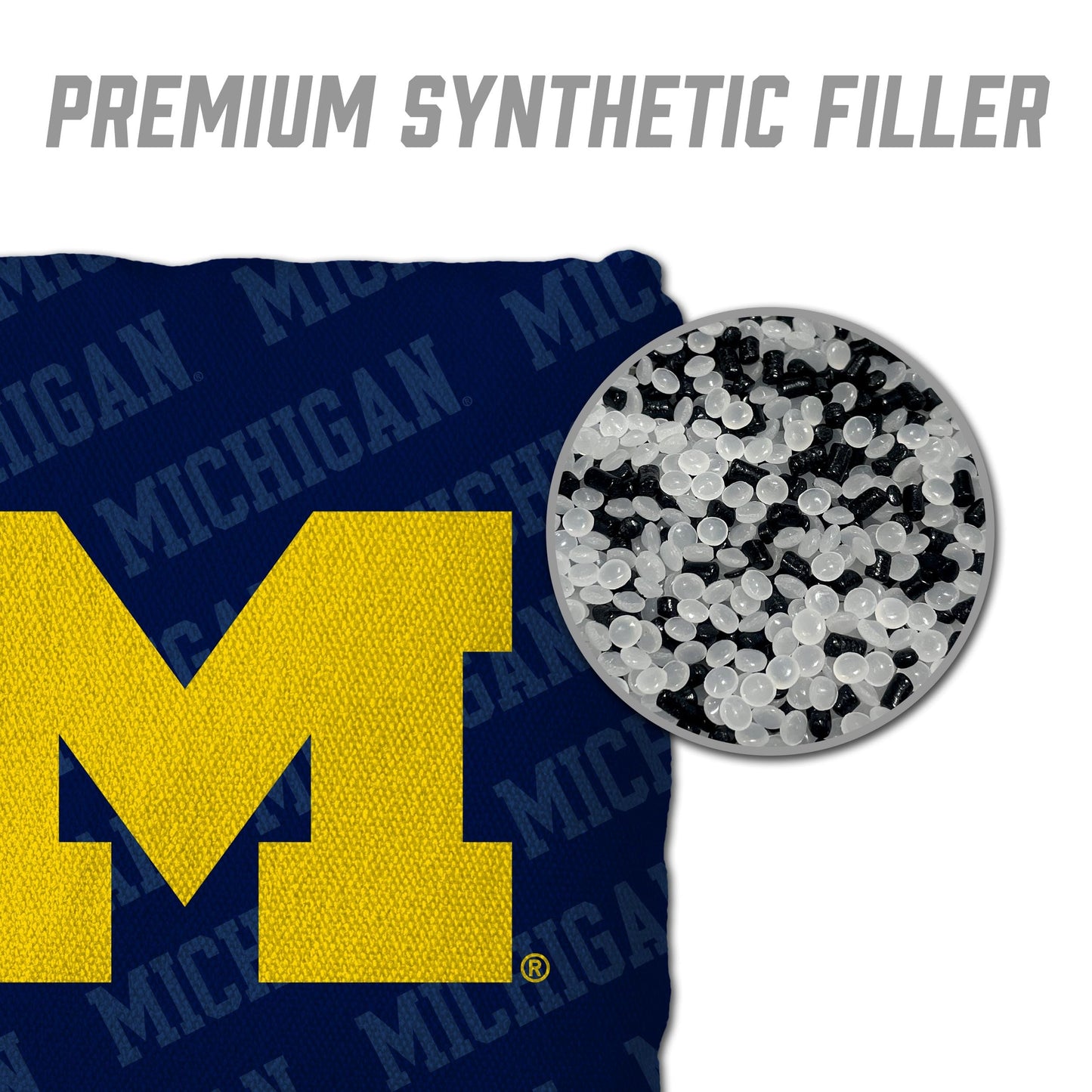 YouTheFan NCAA Michigan Wolverines Cornhole Bags - 4PK - Blue