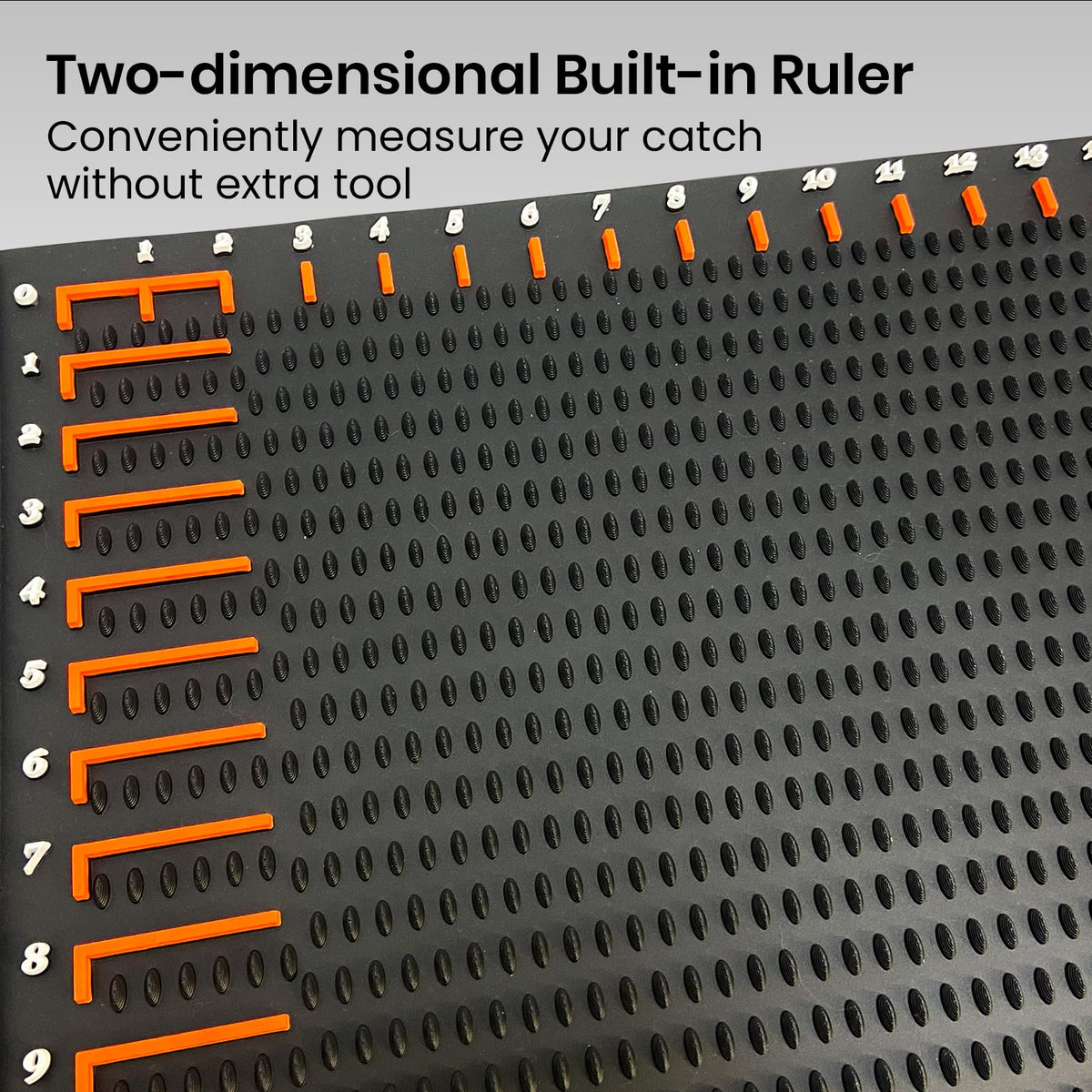 Pristis Anti-Slip Fish Fillet Mat with Measuring Scale, Large Rollable Cleaning Board with Texture & Ruler for Filleting Scaling, 28'' x 16'' Nonslip Heavy Duty Cutting Mat Tool Kit for Boat