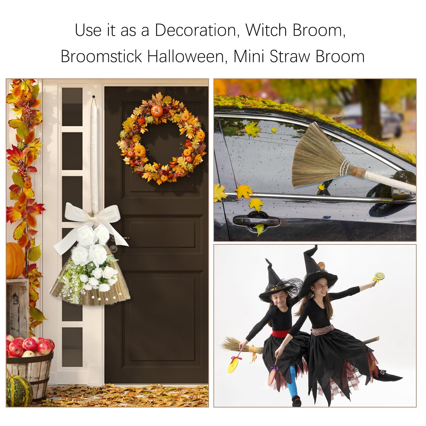 Wedding Broom for Jumping Ceremony, Jumping The Broom for Wedding, Decorative DIY Broomstick, for African American