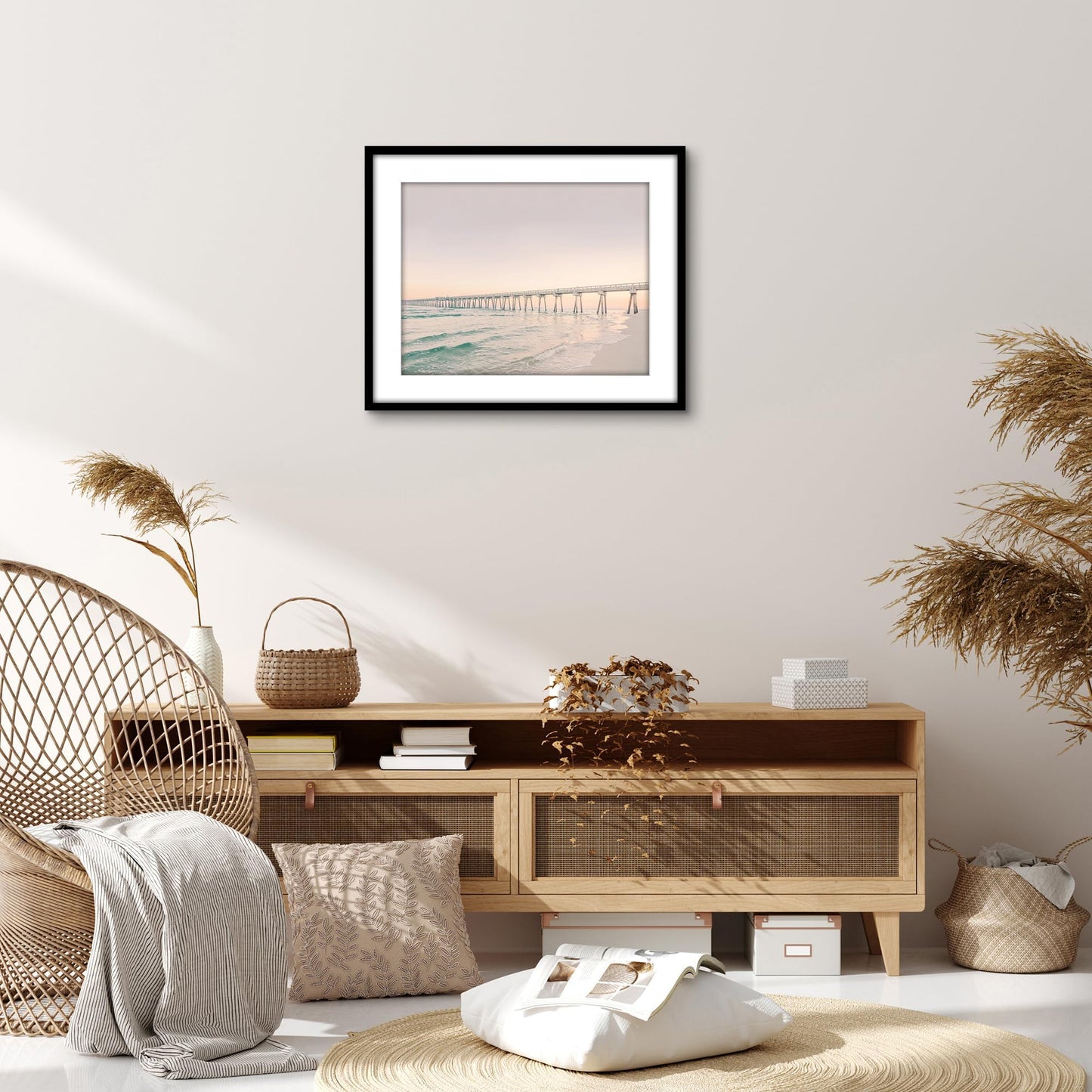 Americanflat 18x22 Picture Frame with Polished Plexiglass - Use as 14x18 Frame with Mat or Display 18x22 Photo Without Mat - Streamline Collection - Thin Border Picture Frames for Wall - Black