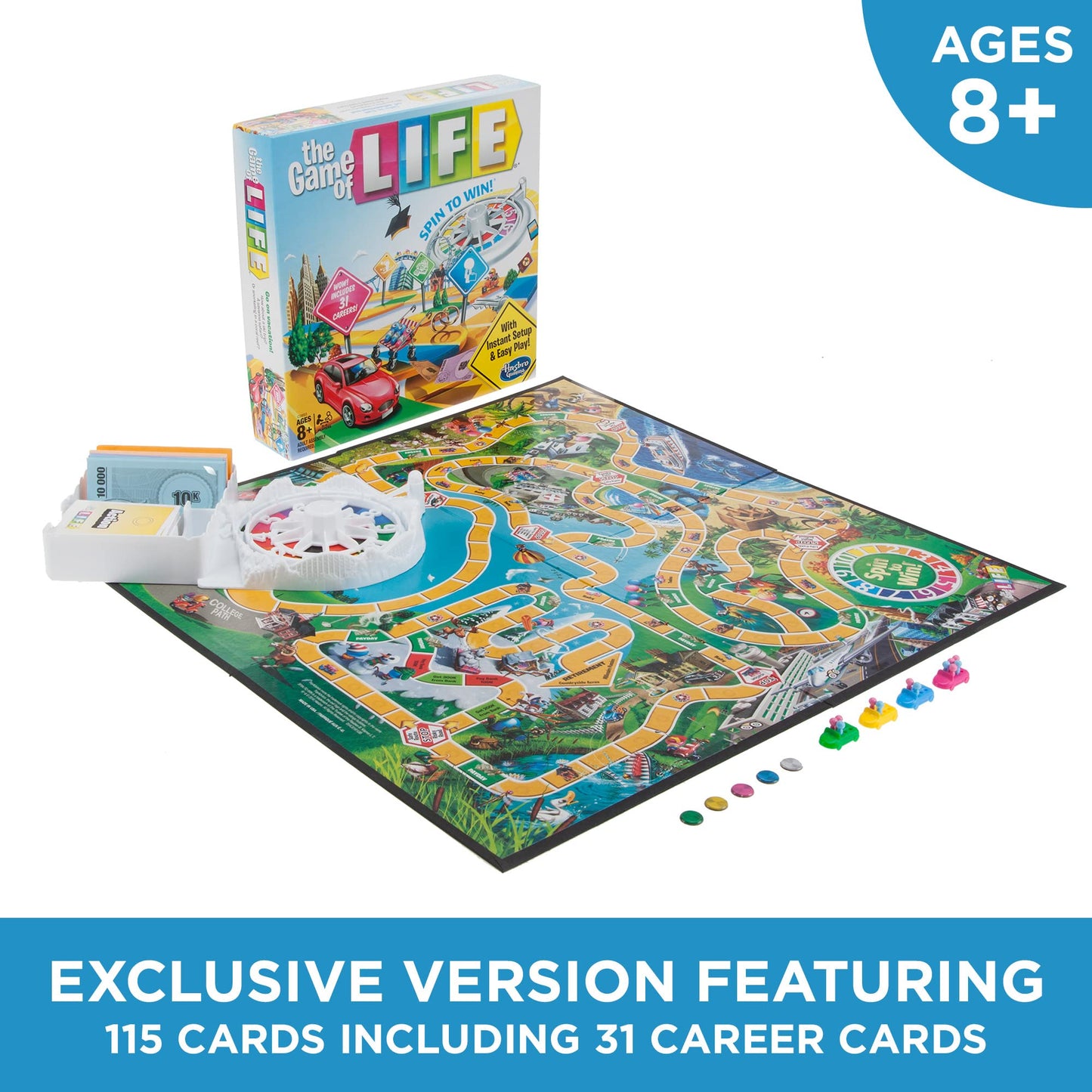 Hasbro Gaming The Game of Life Board Game Amazon Exclusive Ages 8 and Up