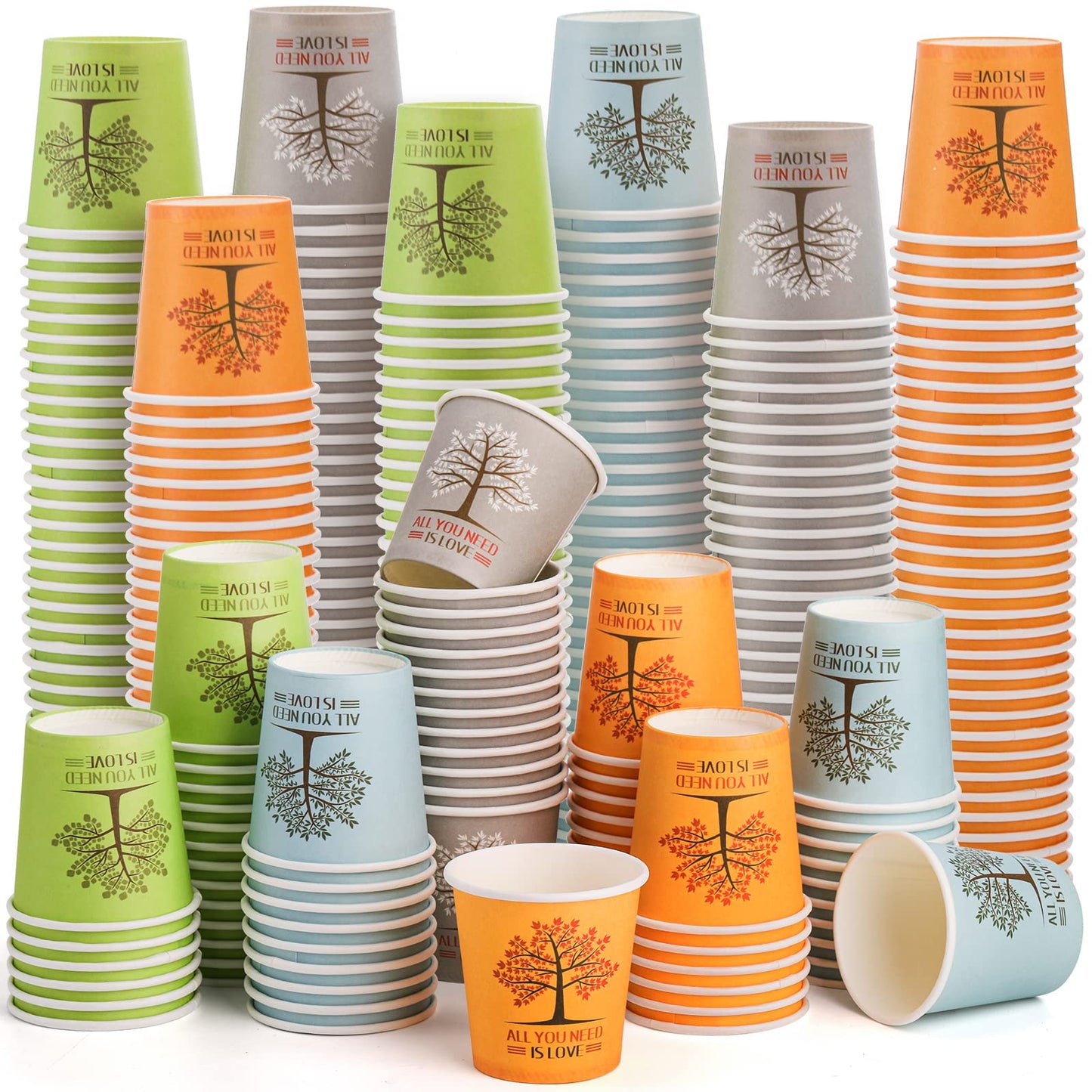 AVLA 800 Pack Disposable Paper Cup, 2 Oz Mini Bathroom Mouthwash Cup, Paper Sampling Cup, Small Hot Cold Beverage Drinking Cups for Coffee Bar, Party, Picnic, Barbecue, Travel and Events