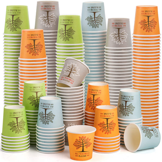 AVLA 800 Pack Disposable Paper Cup, 2 Oz Mini Bathroom Mouthwash Cup, Paper Sampling Cup, Small Hot Cold Beverage Drinking Cups for Coffee Bar, Party, Picnic, Barbecue, Travel and Events