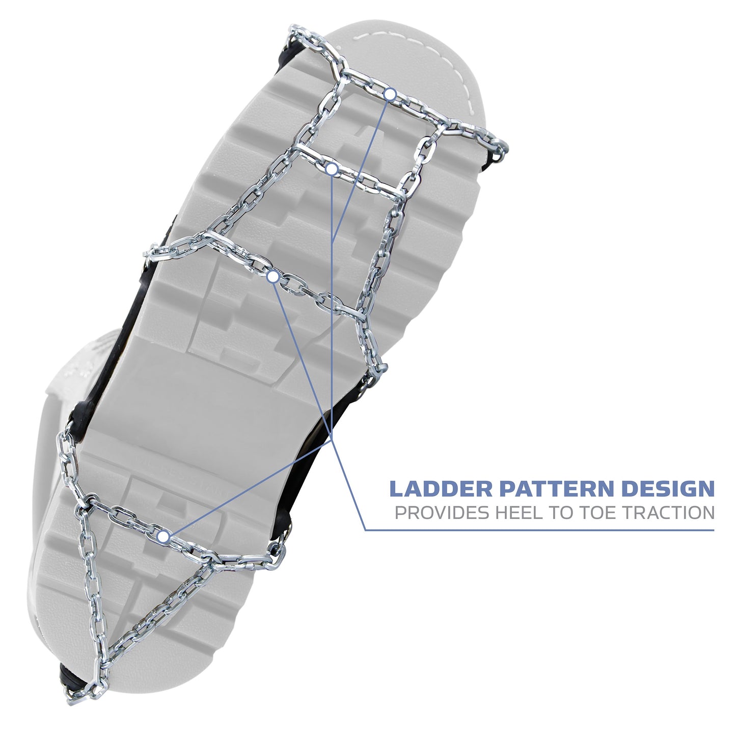 Yaktrax Traction Chains for Walking on Ice and Snow (1 Pair), Medium