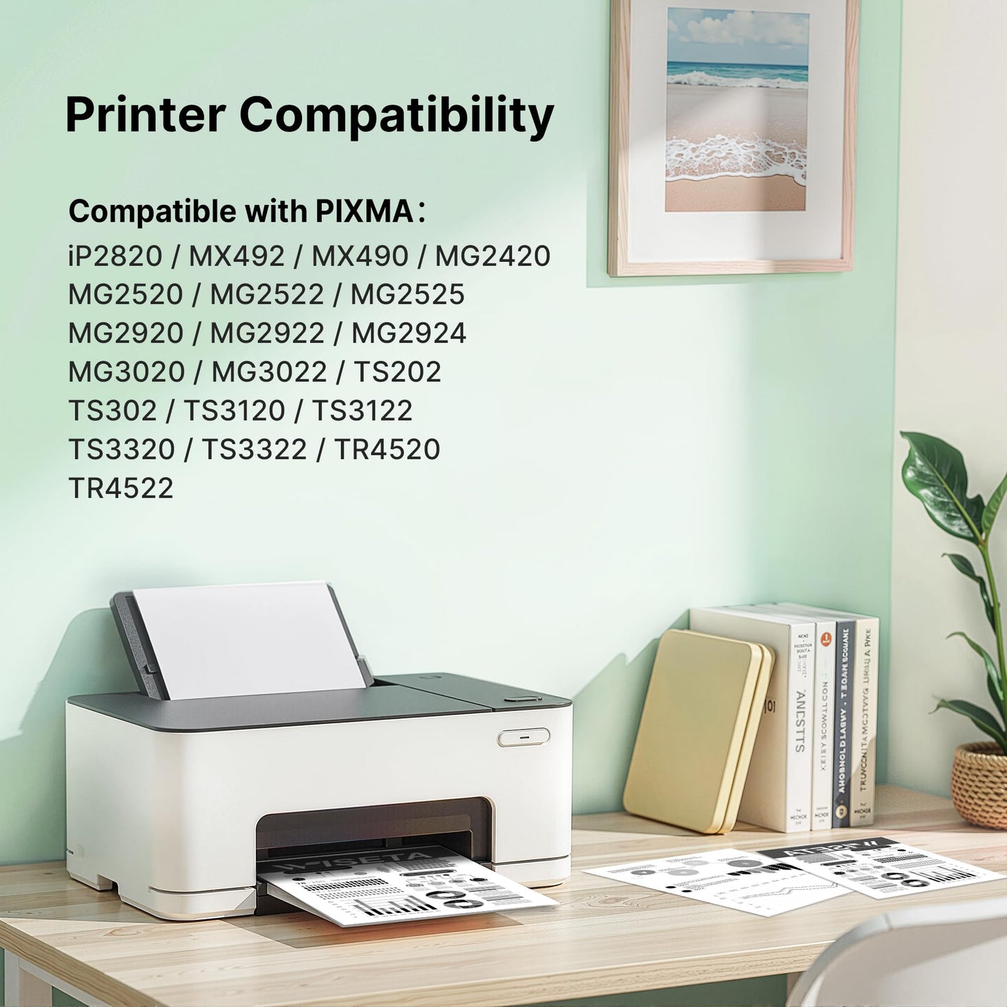243XL Black Ink 2 Pack for Canon 243XL 243 XL PG243 Compatible with Canon Printer Ink 243 XL for Pixma TS3120 MG3020 TS3320 MX490 MX492 MG2420 MG2525 MG2920 TS3120 TS3420 TR4520