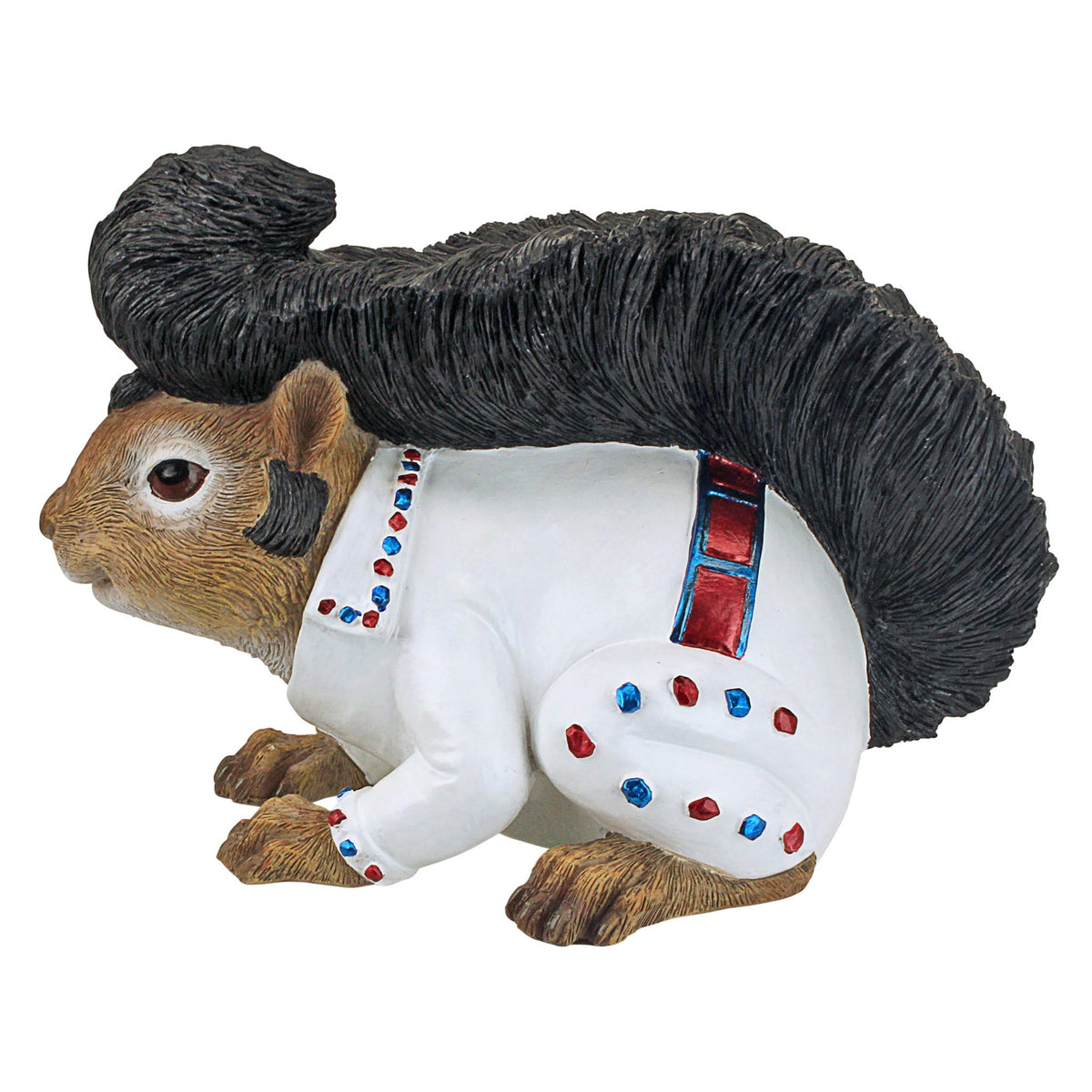 Design Toscano QM17042 Elmer The Rock and Roll Squirrel Garden Statue Full Color Realistic