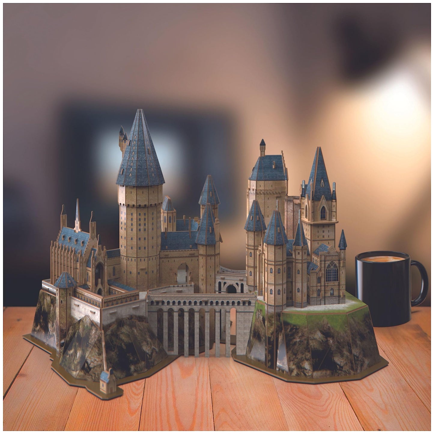 4D Build, Harry Potter Hogwarts Castle 3D Puzzle Model Kit 209 Pcs | Harry Potter Gifts Desk Decor | Building Toys | 3D Puzzles for Adults & Teens 12+