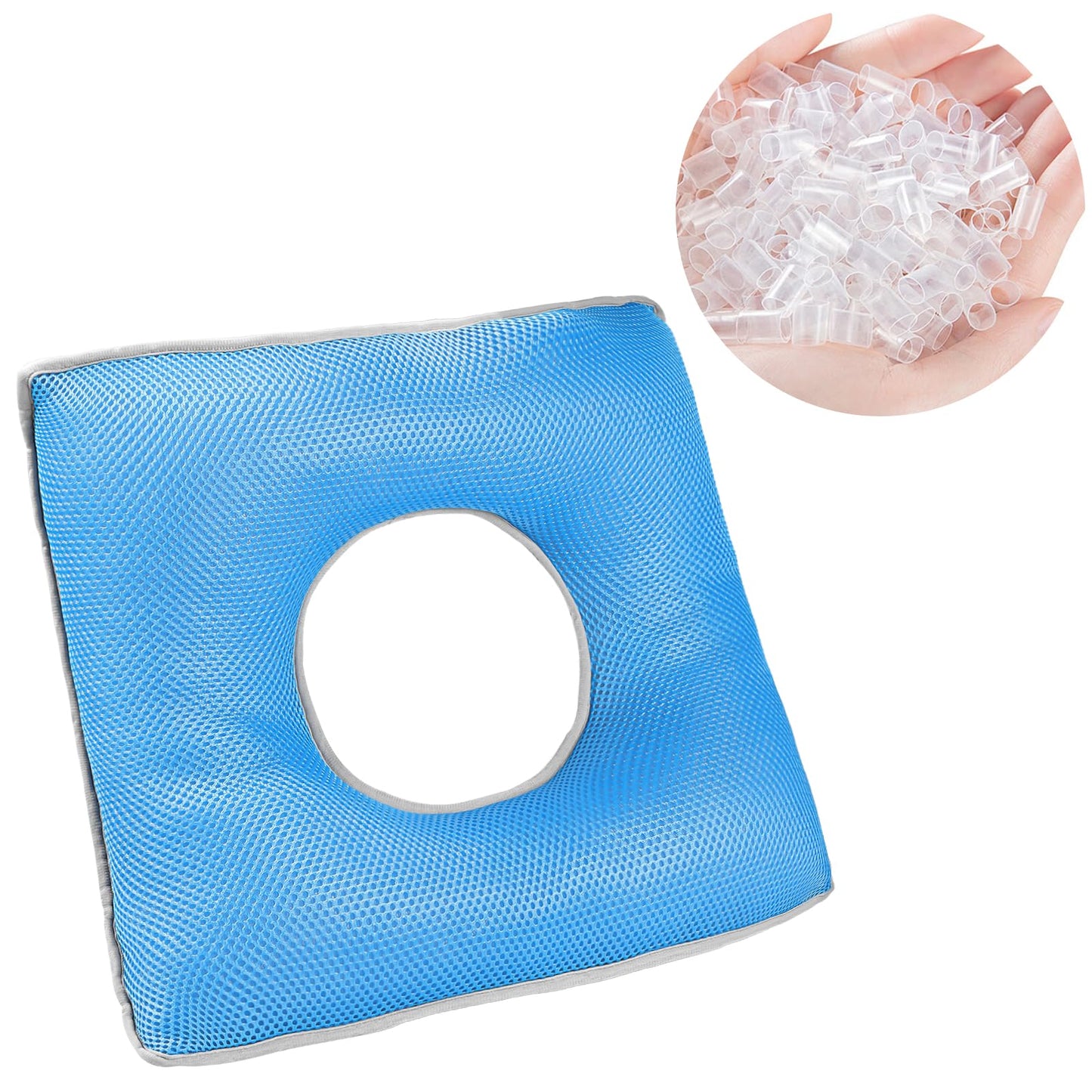 RAWMOCE Tailbone Pain Relief Cushion,Donut Pillow for Anti-Bedsore,Wheelchair Seat Cushion,Comfortable Lift Pillow for Legs and Buttocks, Seat Cushions for Office Chair,Wheelchair, Car,Bed