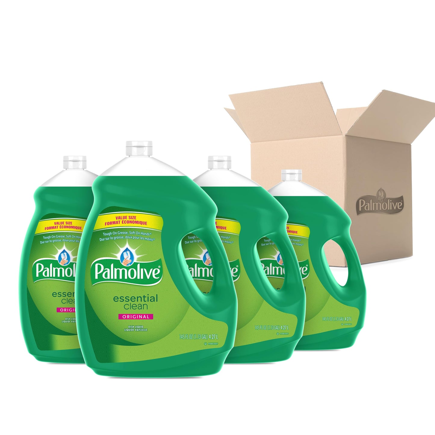 Palmolive Essential Clean Liquid Dish Soap, Original Scent - 4.27 L (4 pack)