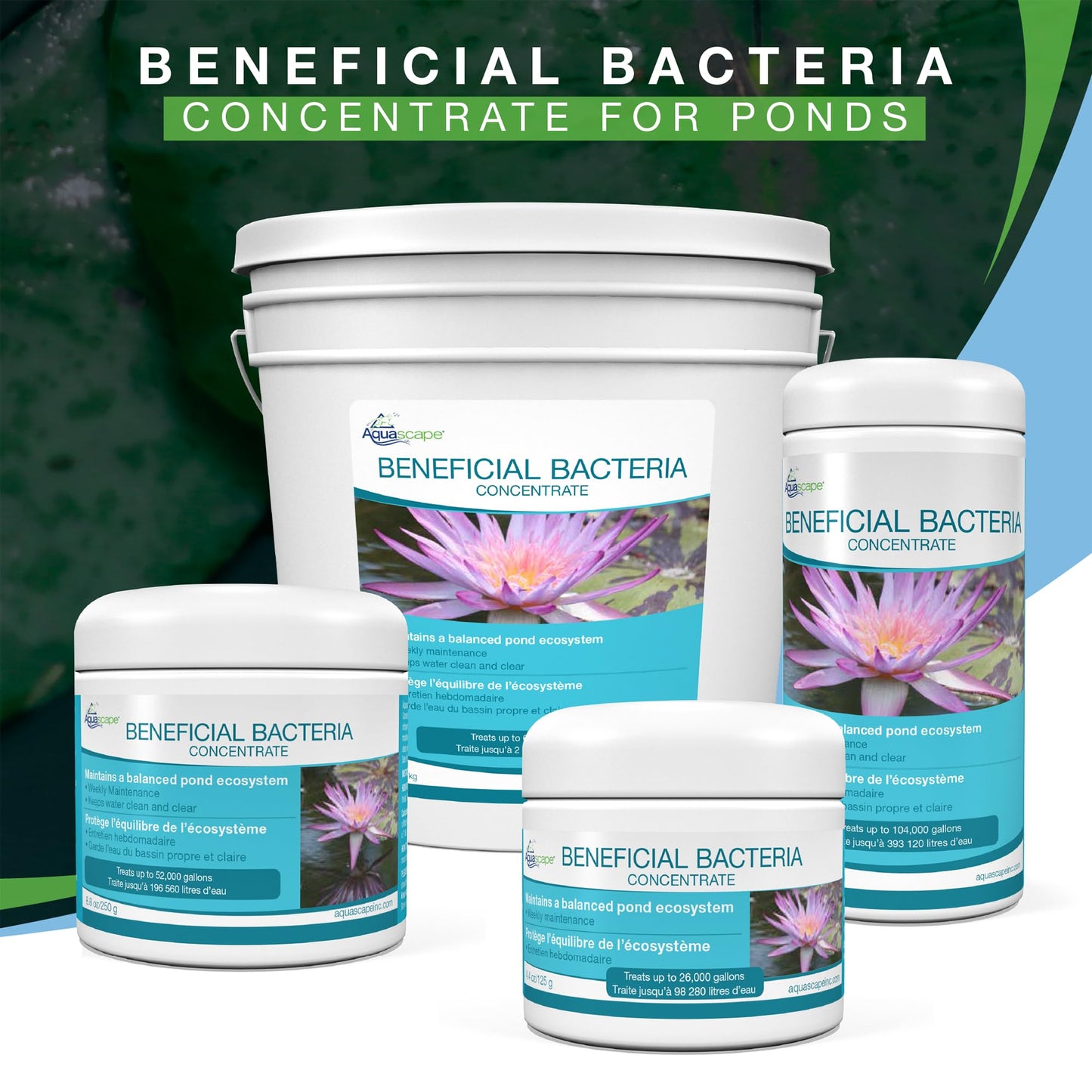 Aquascape 98949 Beneficial Bacteria for Ponds, Dry 1.1 Lbs