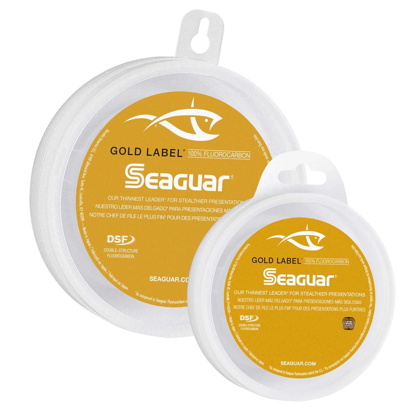 Seaguar, Gold Label Saltwater Fluorocarbon Line, 25 Yards, 30 lbs Tested, .017" Diameter, Gold