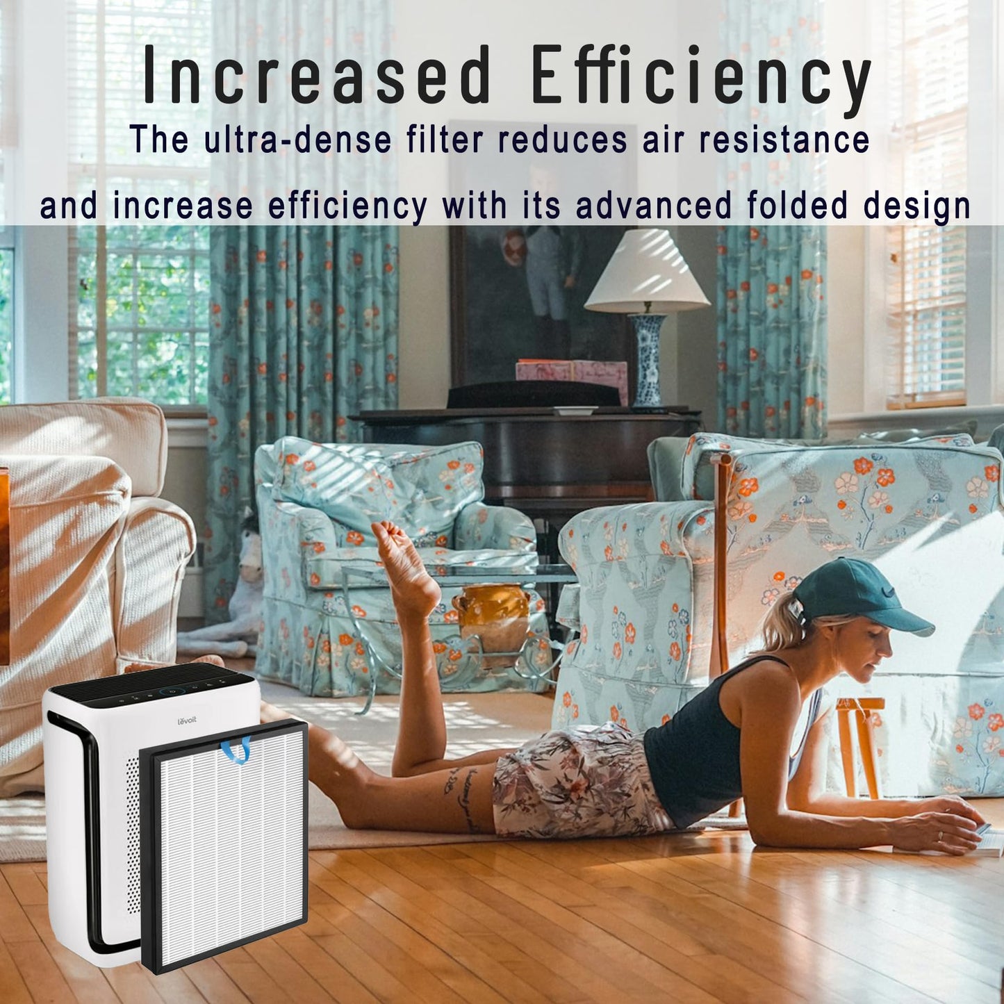 Vital 200S Replacement Filters for LEVOIT Vital 200S & Vital 200S-P Air Purifiers, H13 True HEPA & High-Efficiency Activated Carbon (Vital 200S-RF, LRF- V201-WUS), White, 2 Pack