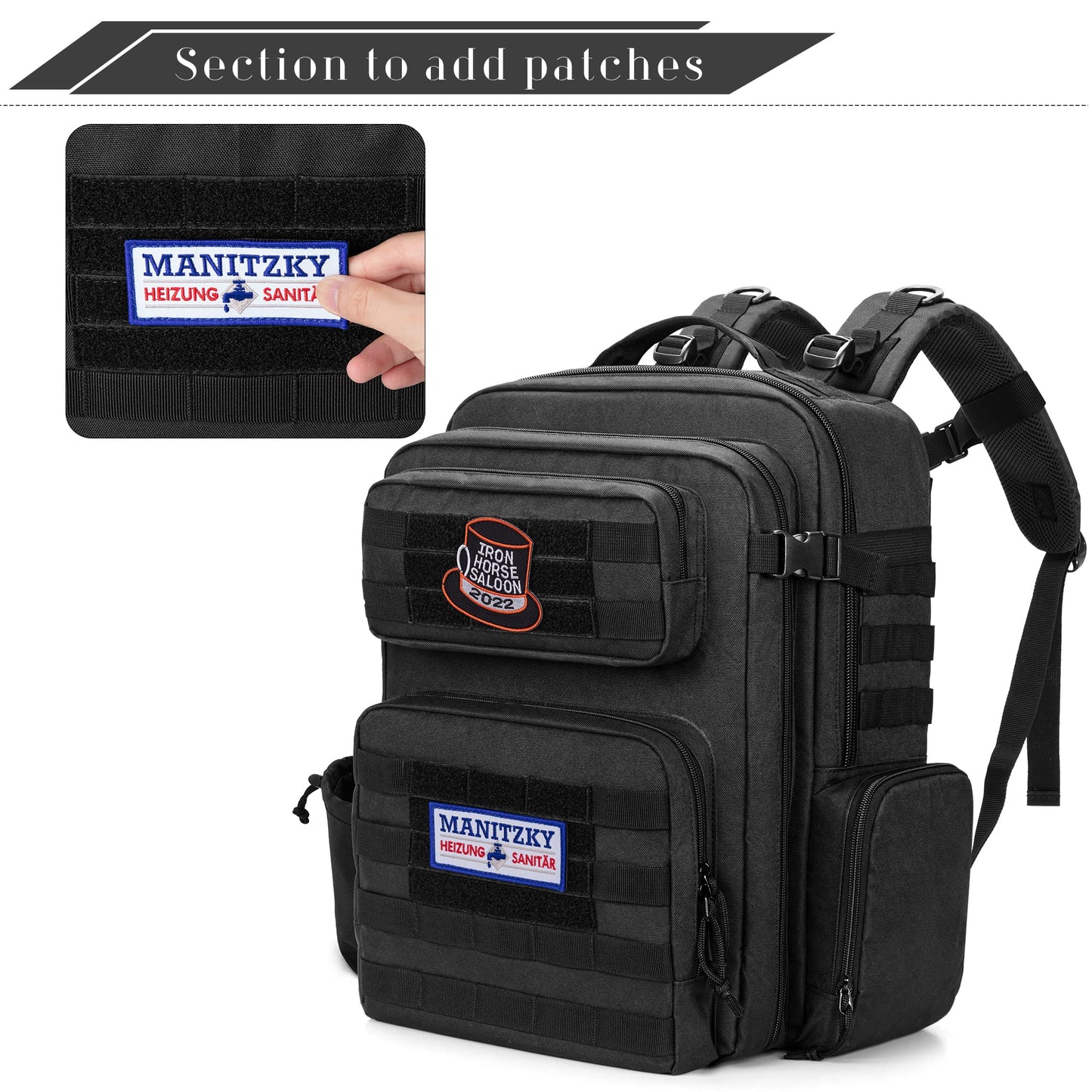 BAFASO Barber Backpack, Travel Barber Bag Holds Barber Styling Tools (Bag Only), Black