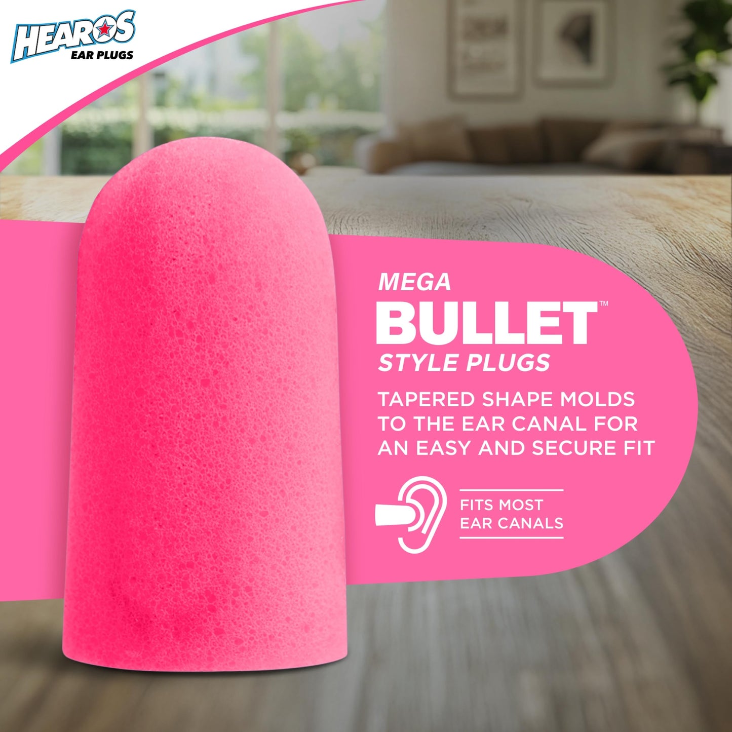 HEAROS Sleep Pretty in Pink Ear Plugs With The Highest Snoring & Noise Canceling Rating NRR 32 Making This Pink Ear Plugs For Sleeping The Best Gift